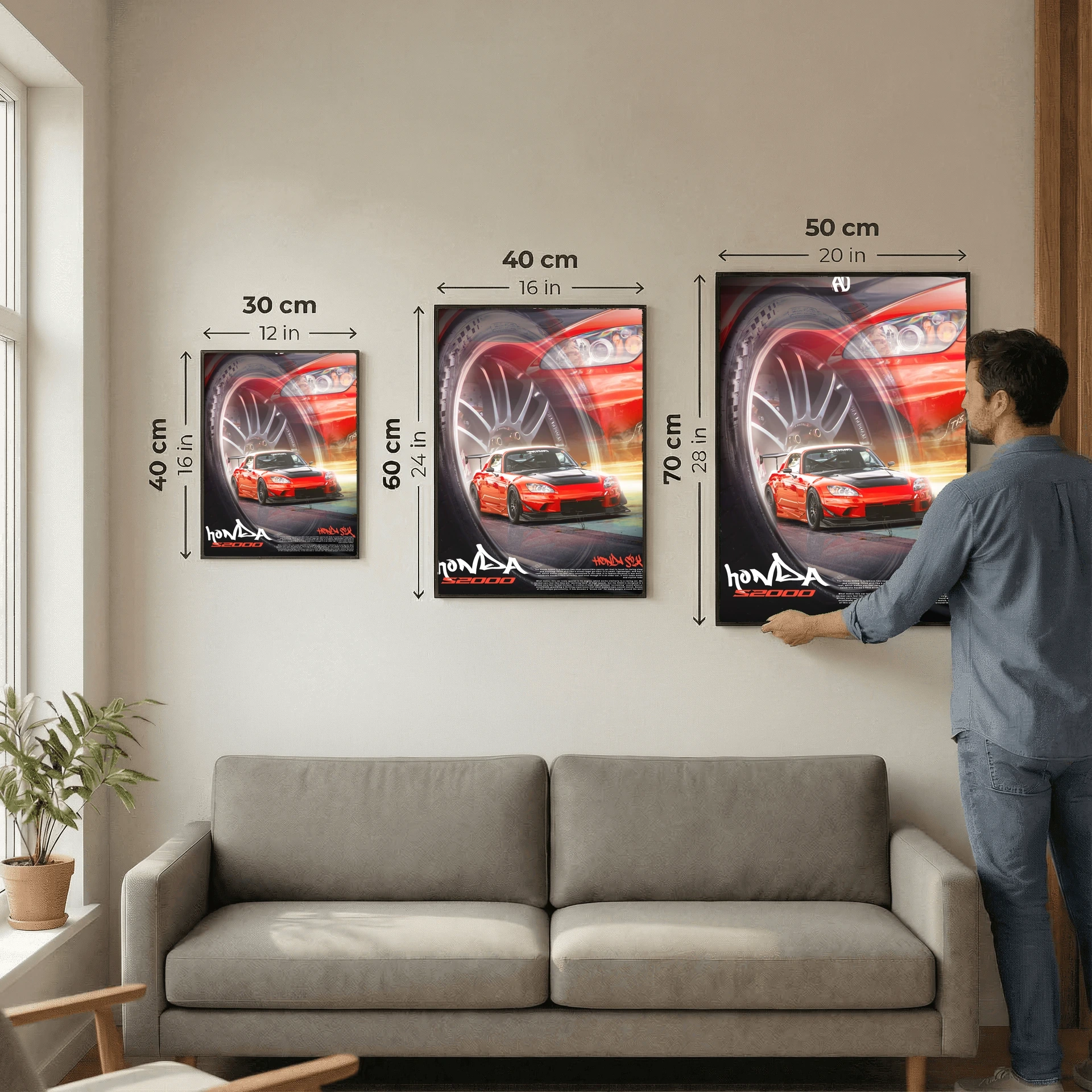 Cinematic Sports Car Poster
