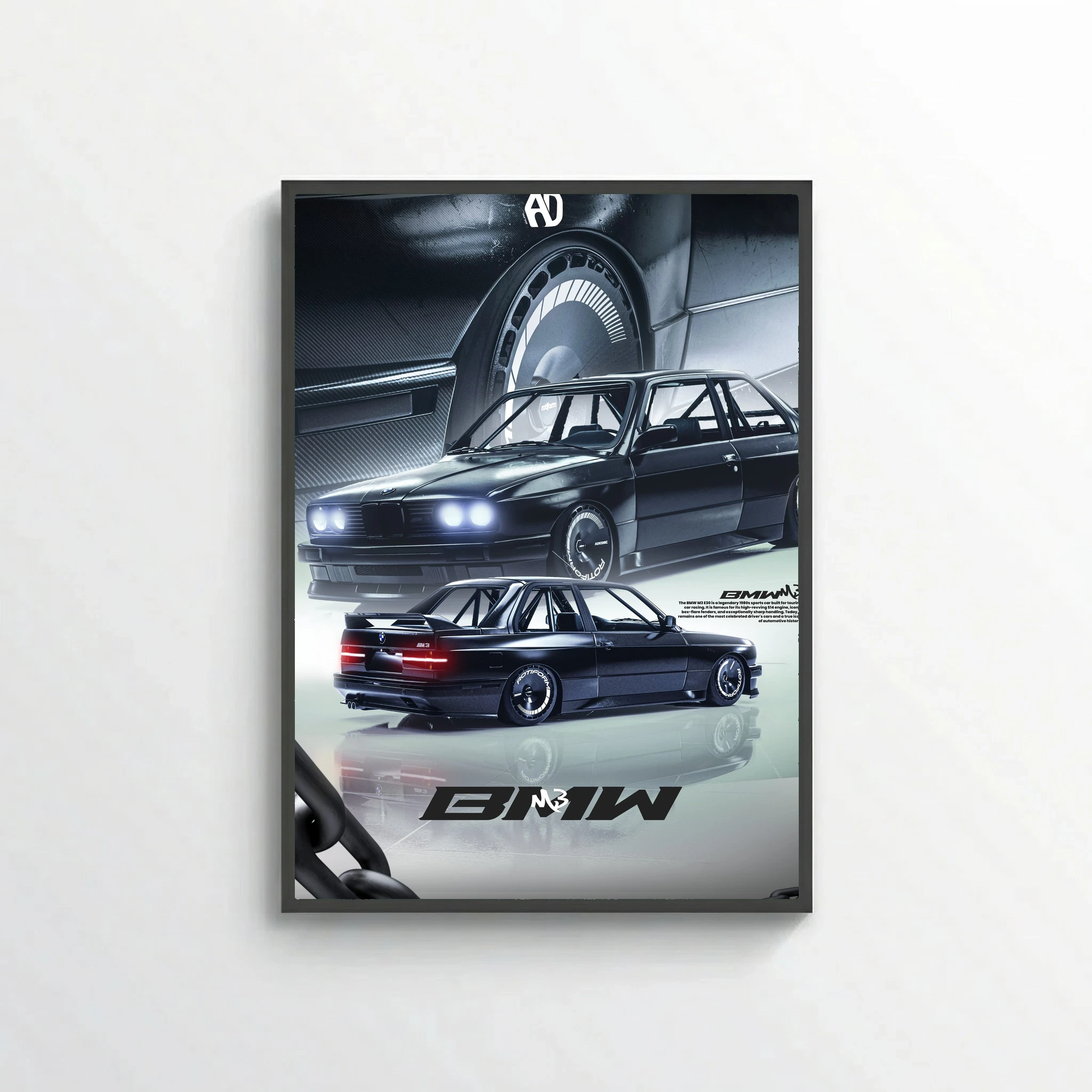 BMW M3 E30 Poster