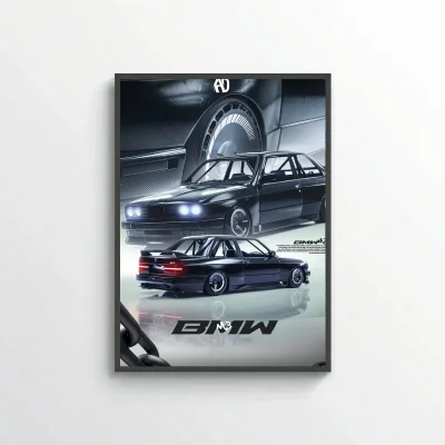 BMW M3 E30 Poster
