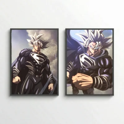 DragonBall x Superman Poster | High Quality Anime Art