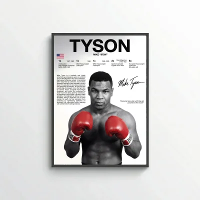 Mike Tyson Boxing Poster