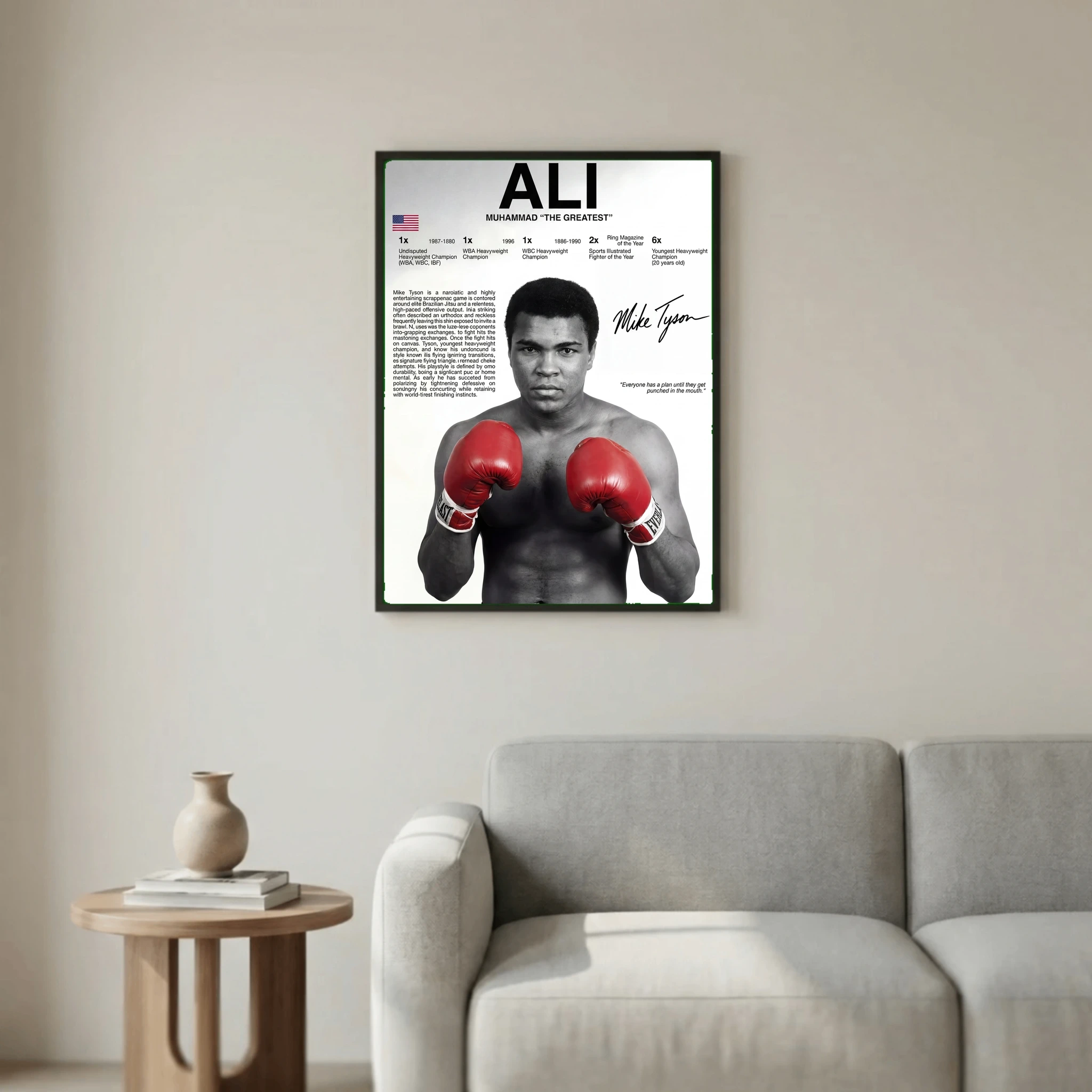 Muhammad Ali Boxing Poster