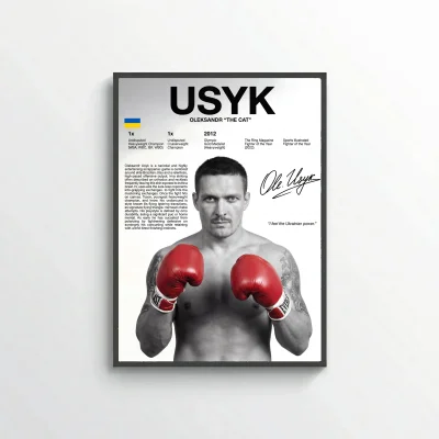 Oleksandr Usyk Boxing Poster