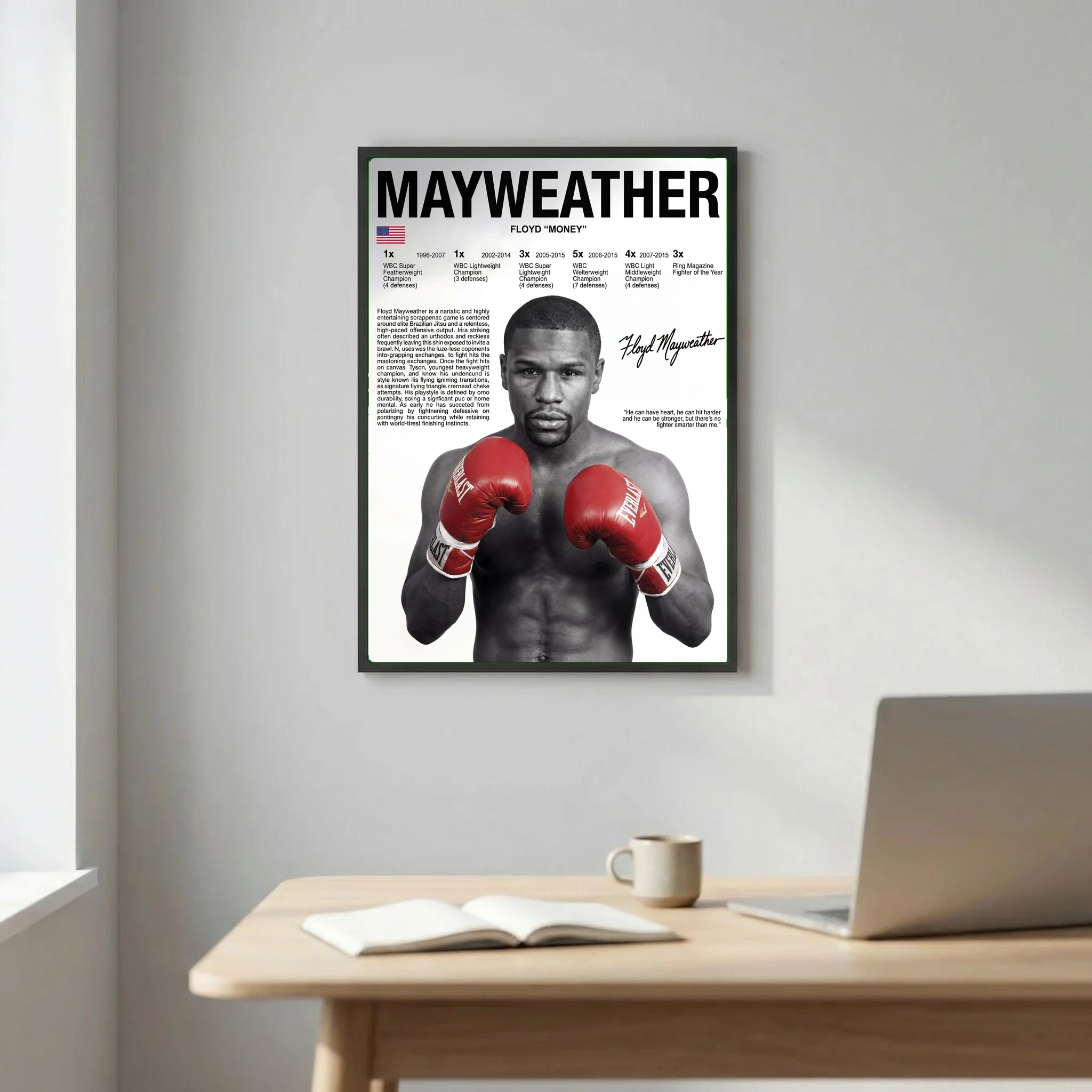 Floyd Mayweather Boxing Poster