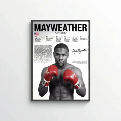 Floyd Mayweather Boxing Poster