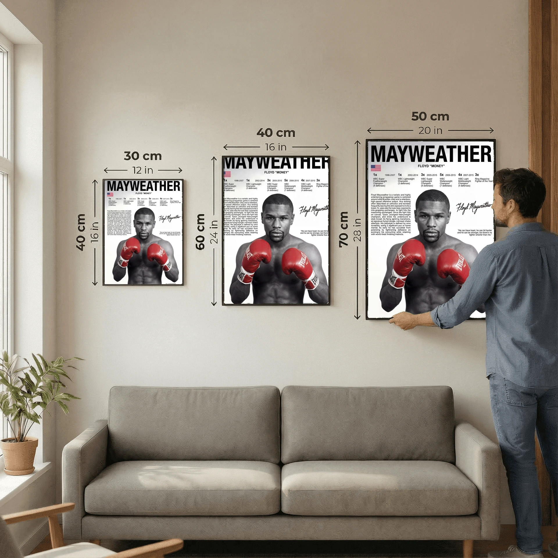 Floyd Mayweather Boxing Poster