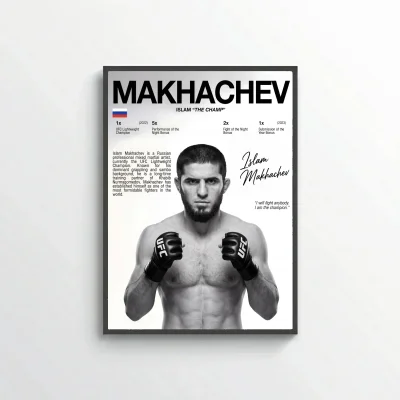 Islam Makhachev MMA Poster