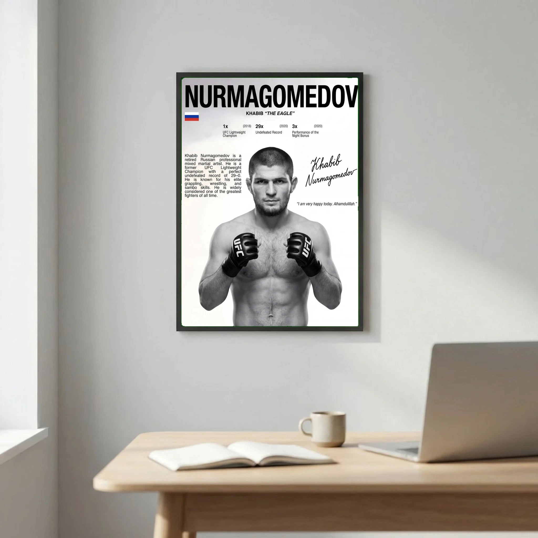 Khabib Nurmagomedov MMA Poster