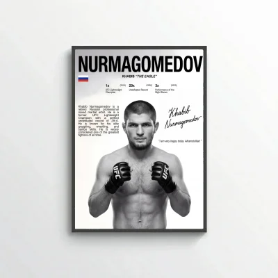 Khabib Nurmagomedov MMA Poster