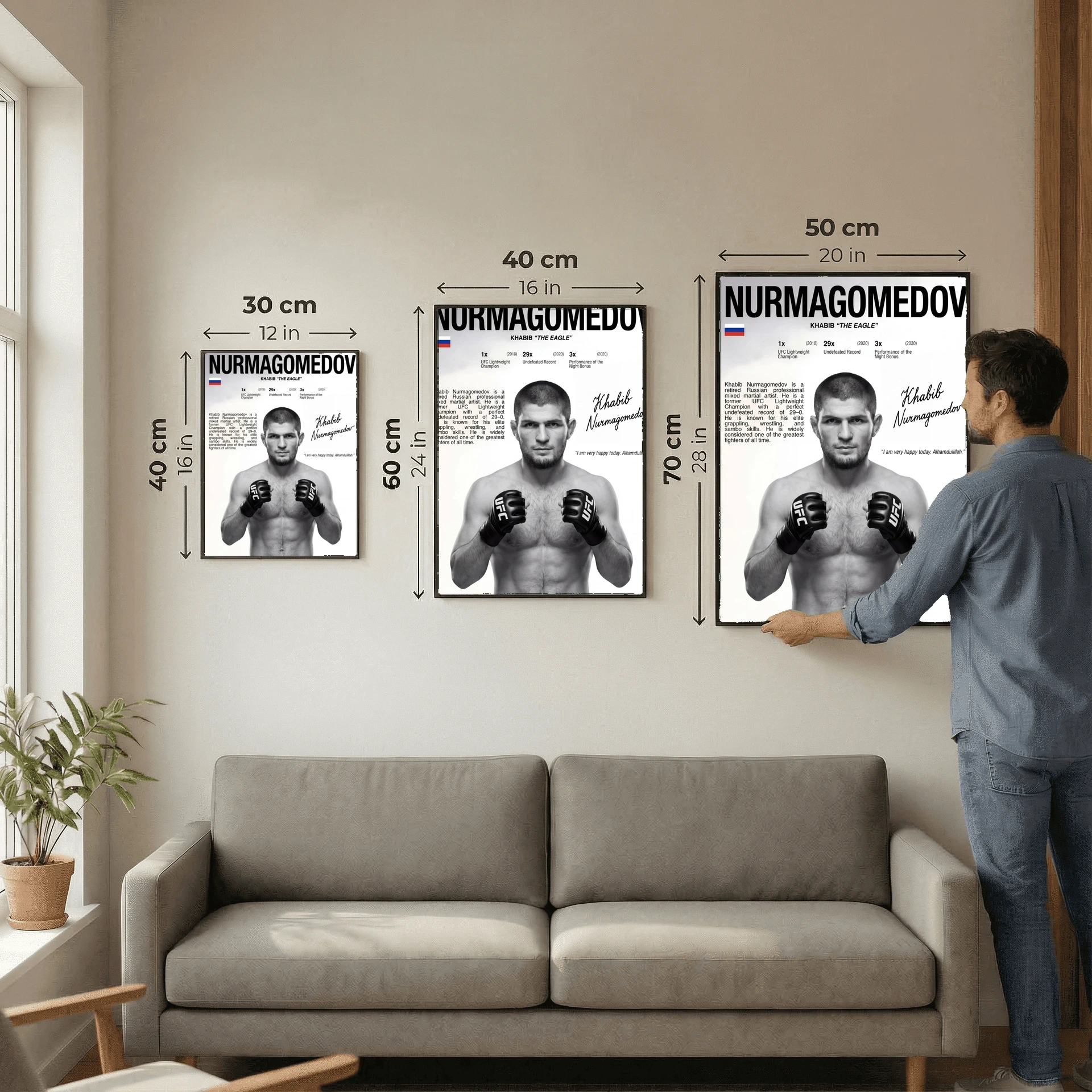Khabib Nurmagomedov MMA Poster