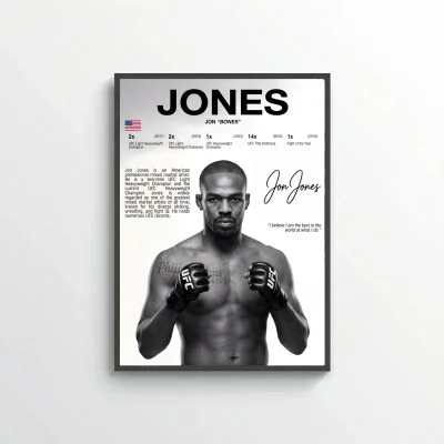 Jon Jones MMA Poster