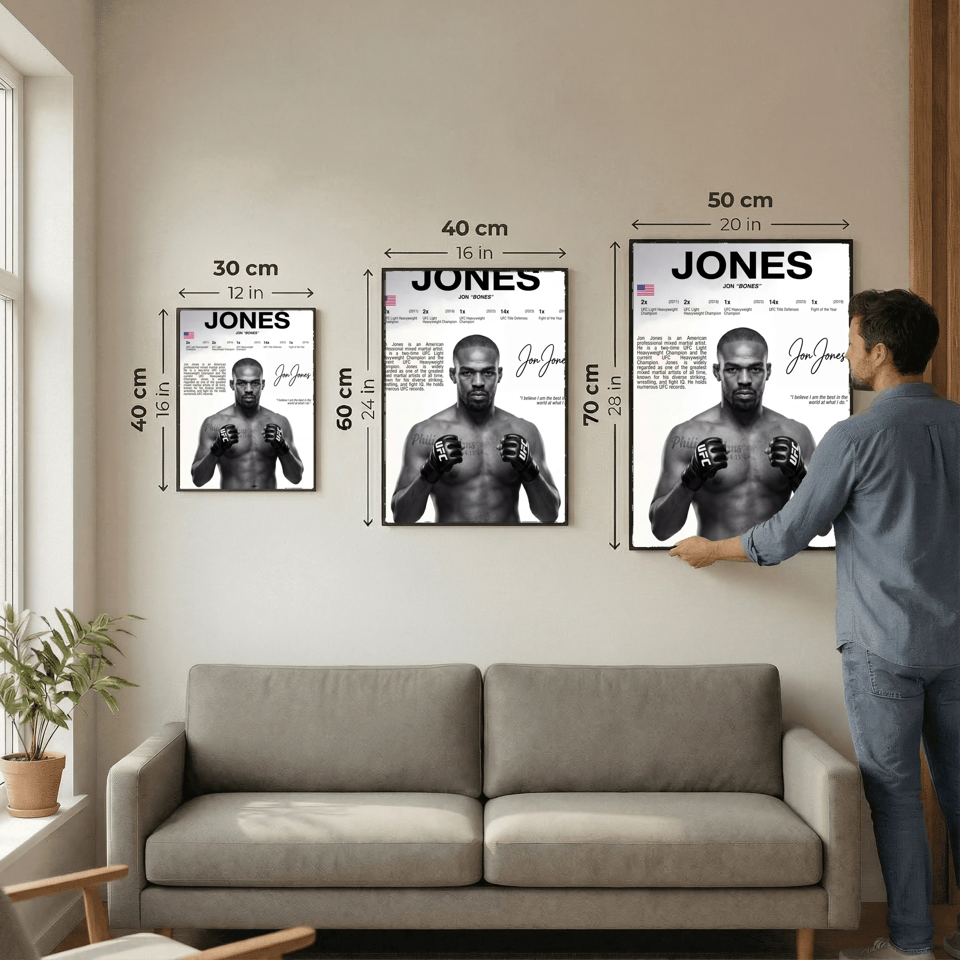 Jon Jones MMA Poster