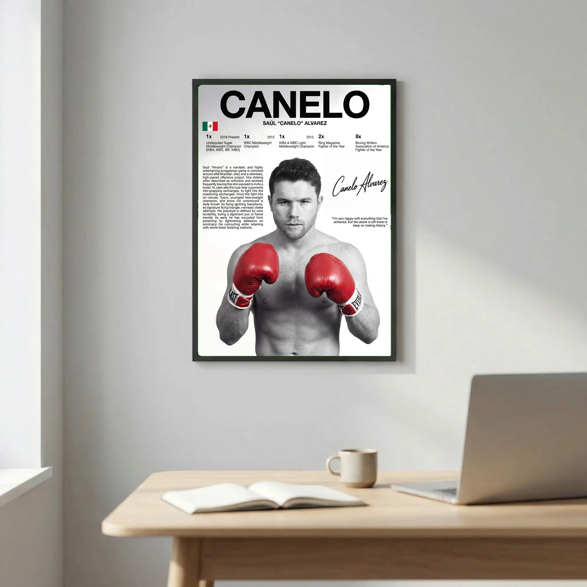 Canelo Alvarez Boxing Poster