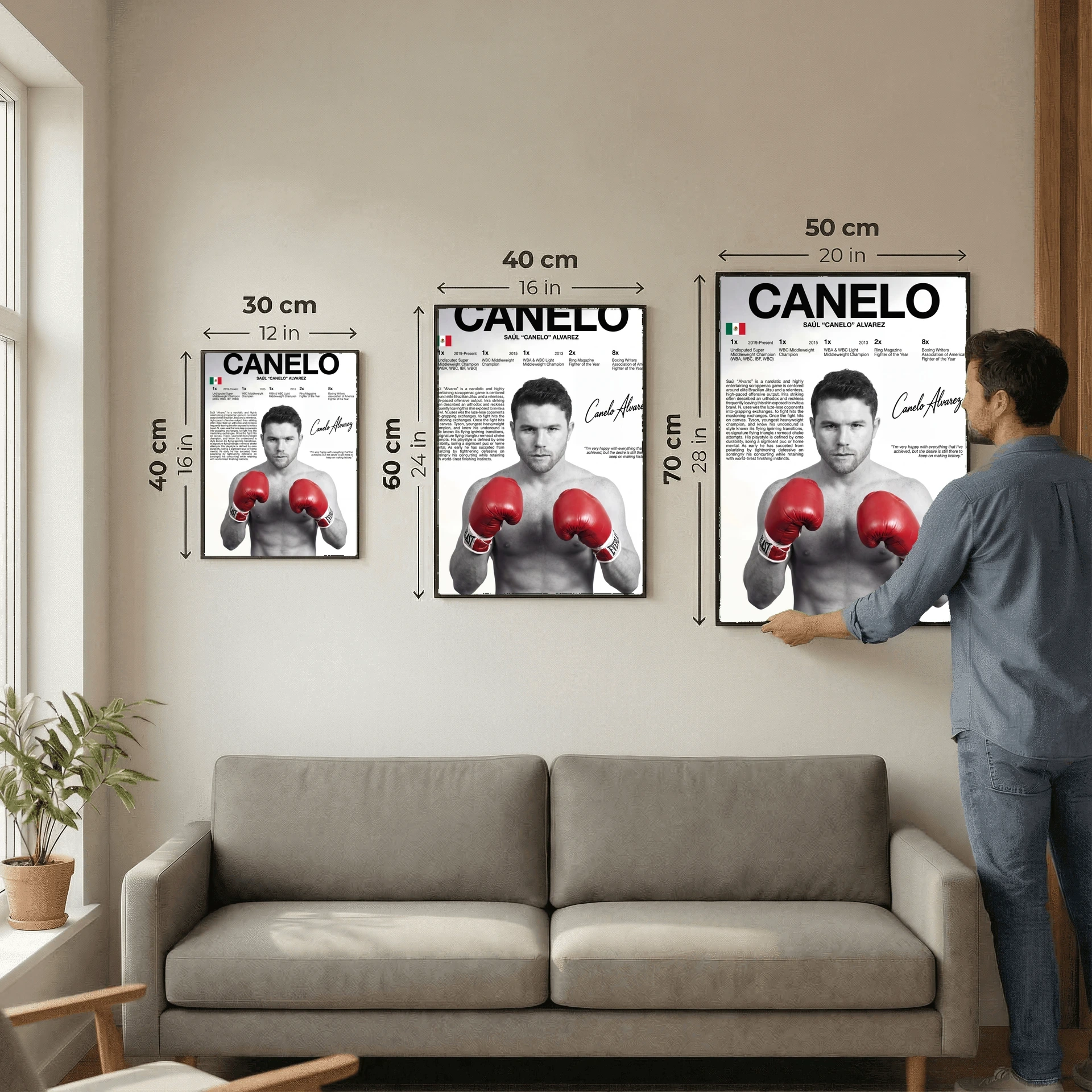 Canelo Alvarez Boxing Poster