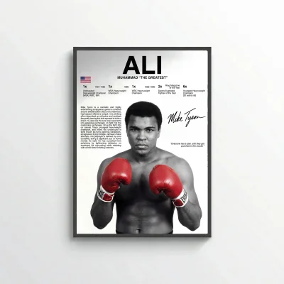 Muhammad Ali Boxing Poster – Modern Legendary Fighter Wall Art