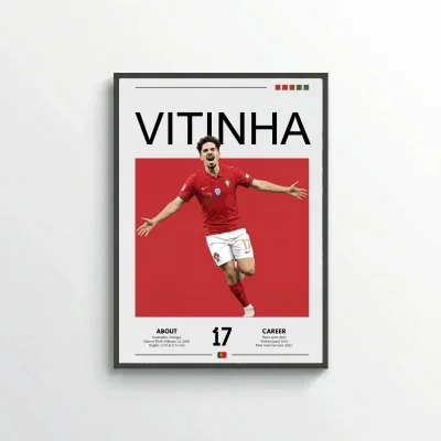 Vitinha Football Poster – Modern Sports Wall Art