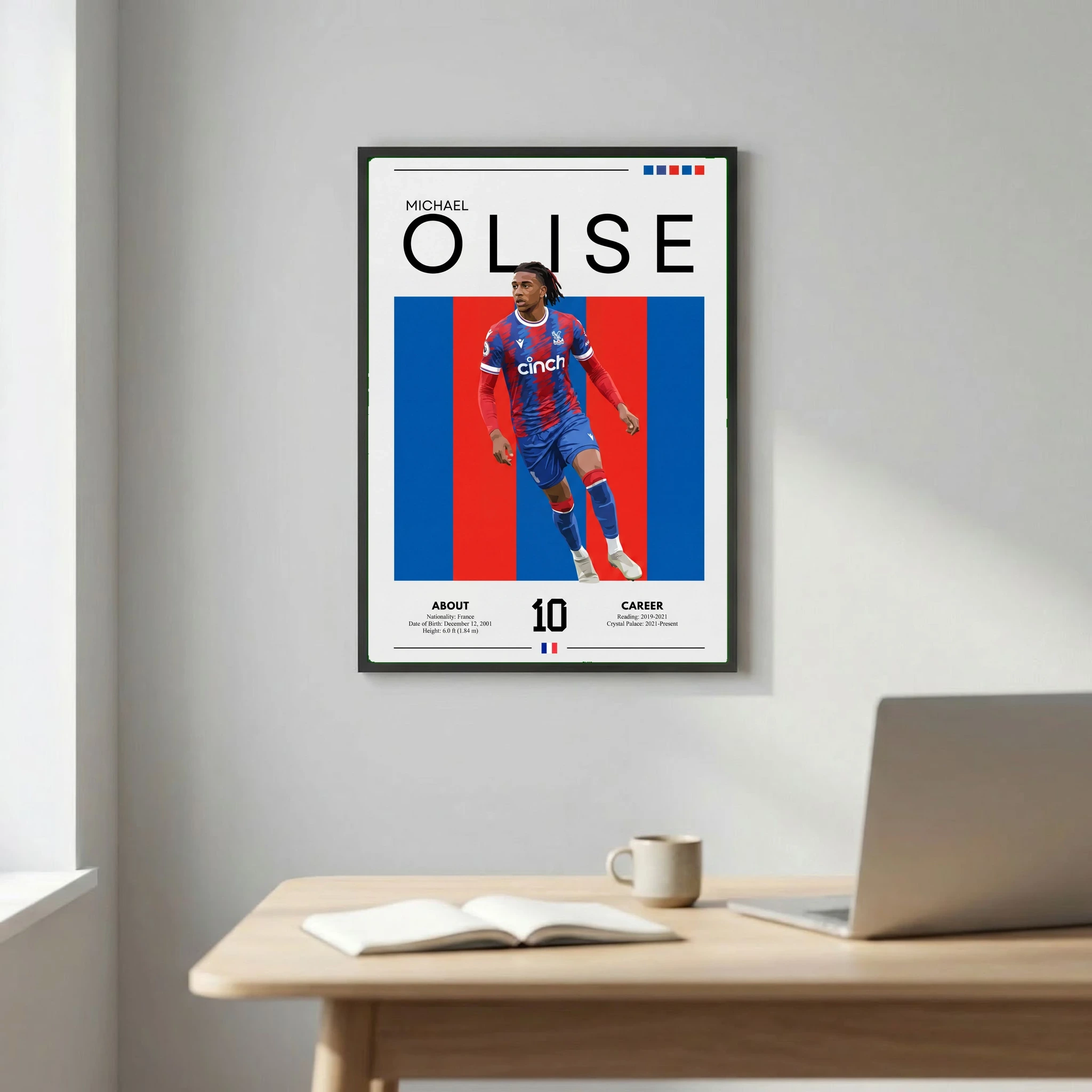 Michael Olise Football Poster – Modern Sports Wall Art