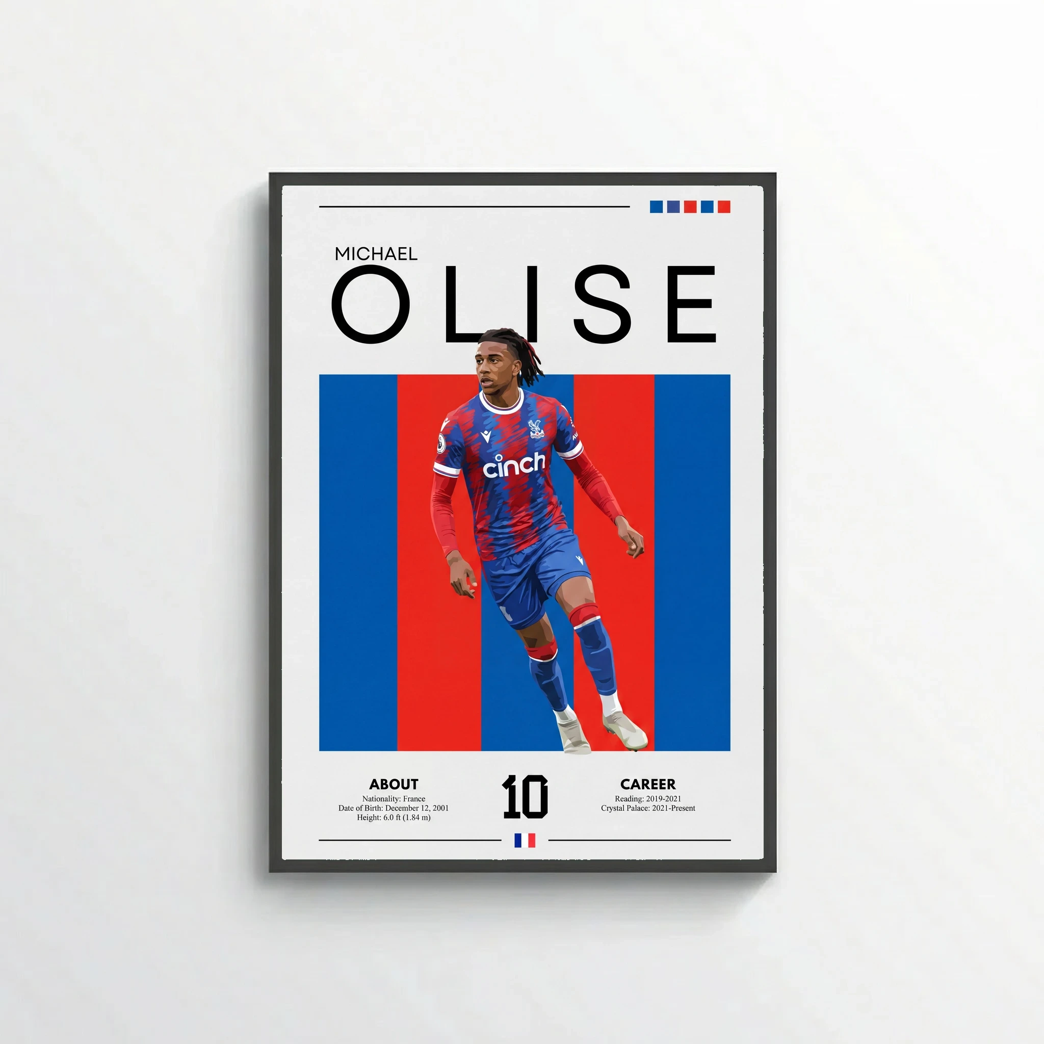Michael Olise Football Poster – Modern Sports Wall Art