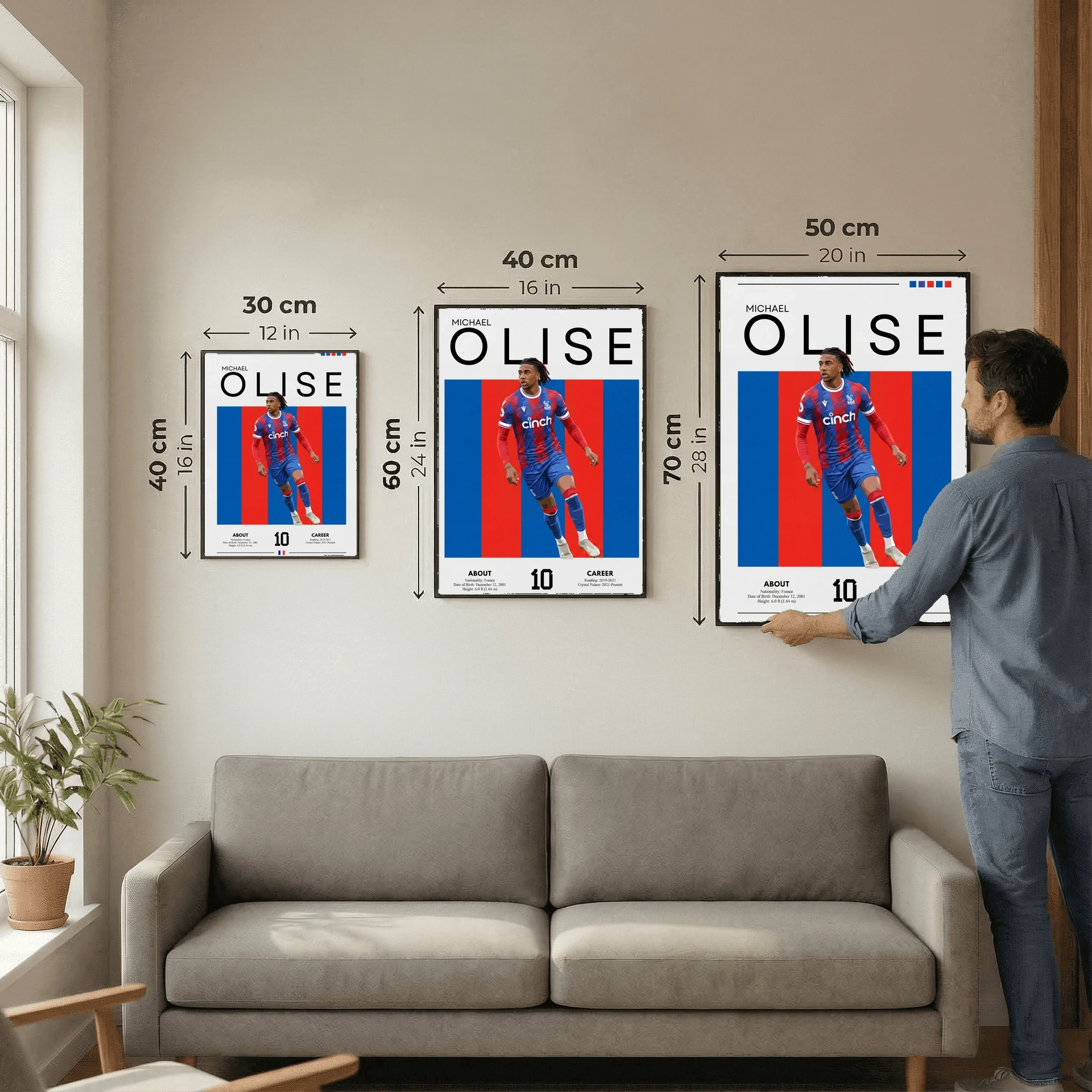 Michael Olise Football Poster – Modern Sports Wall Art