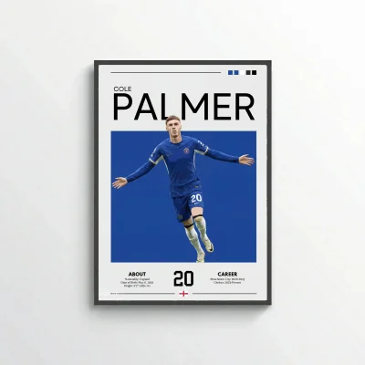 Cole Palmer Football Poster – Modern Sports Wall Art