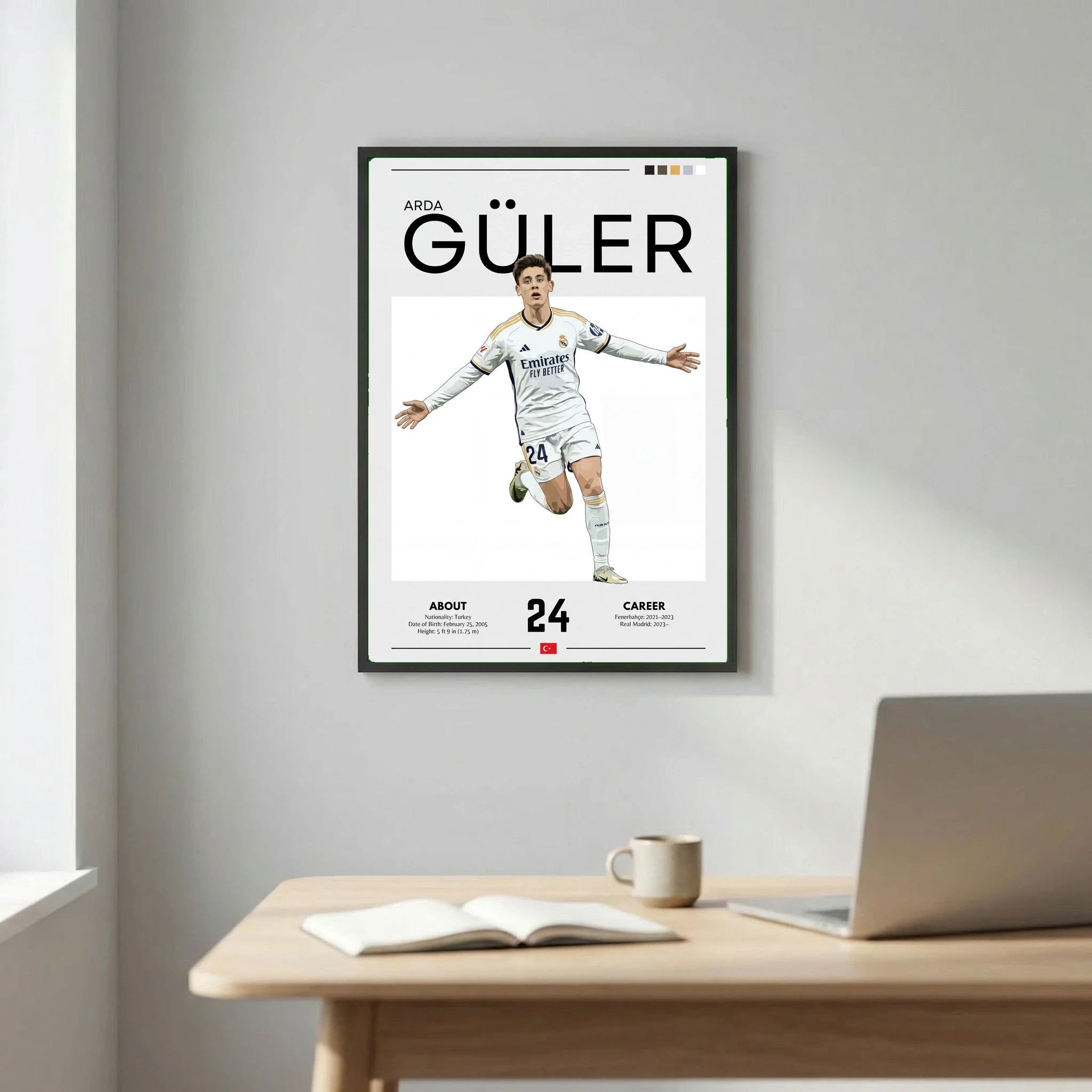 Arda Güler Football Poster – Modern Sports Wall Art