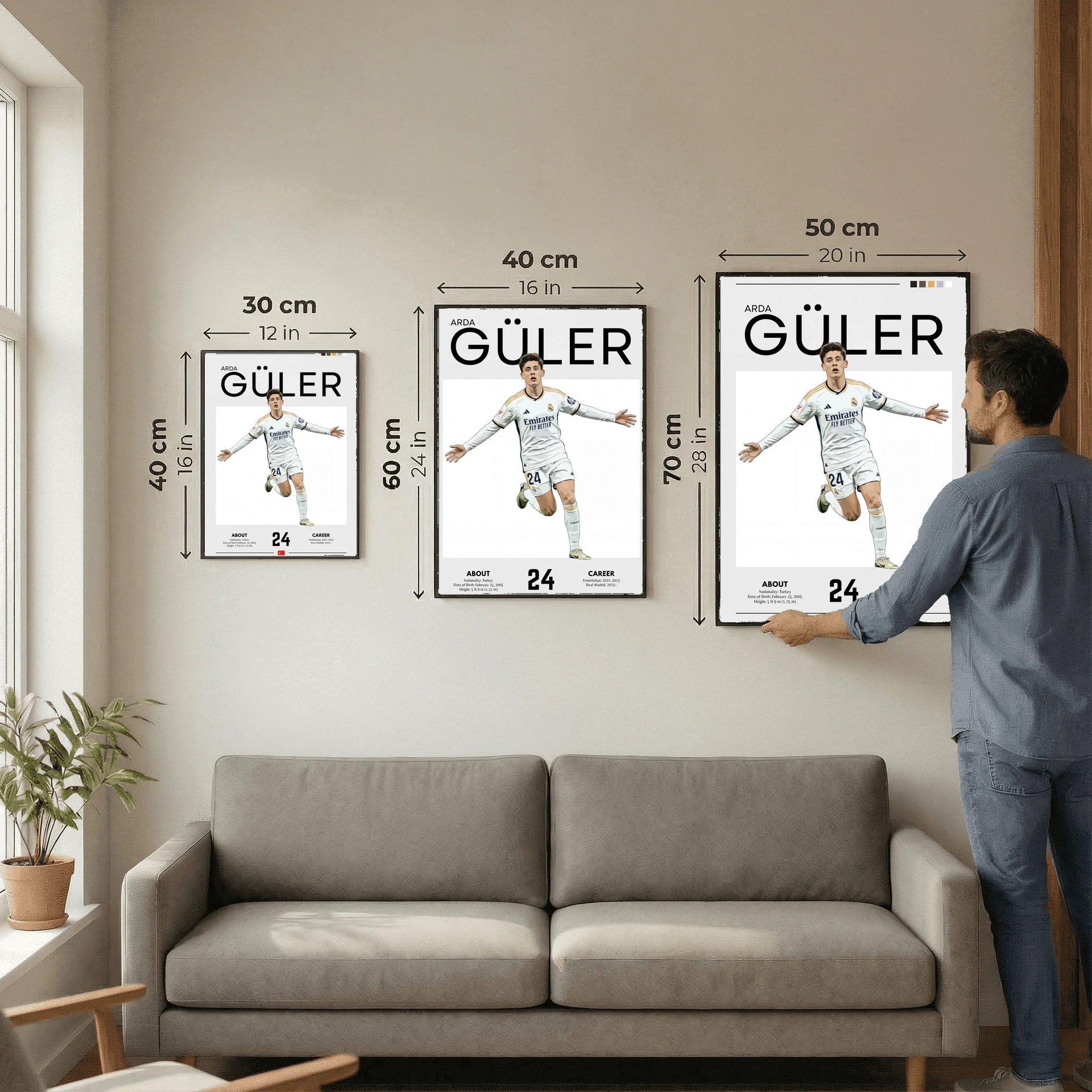 Arda Güler Football Poster – Modern Sports Wall Art