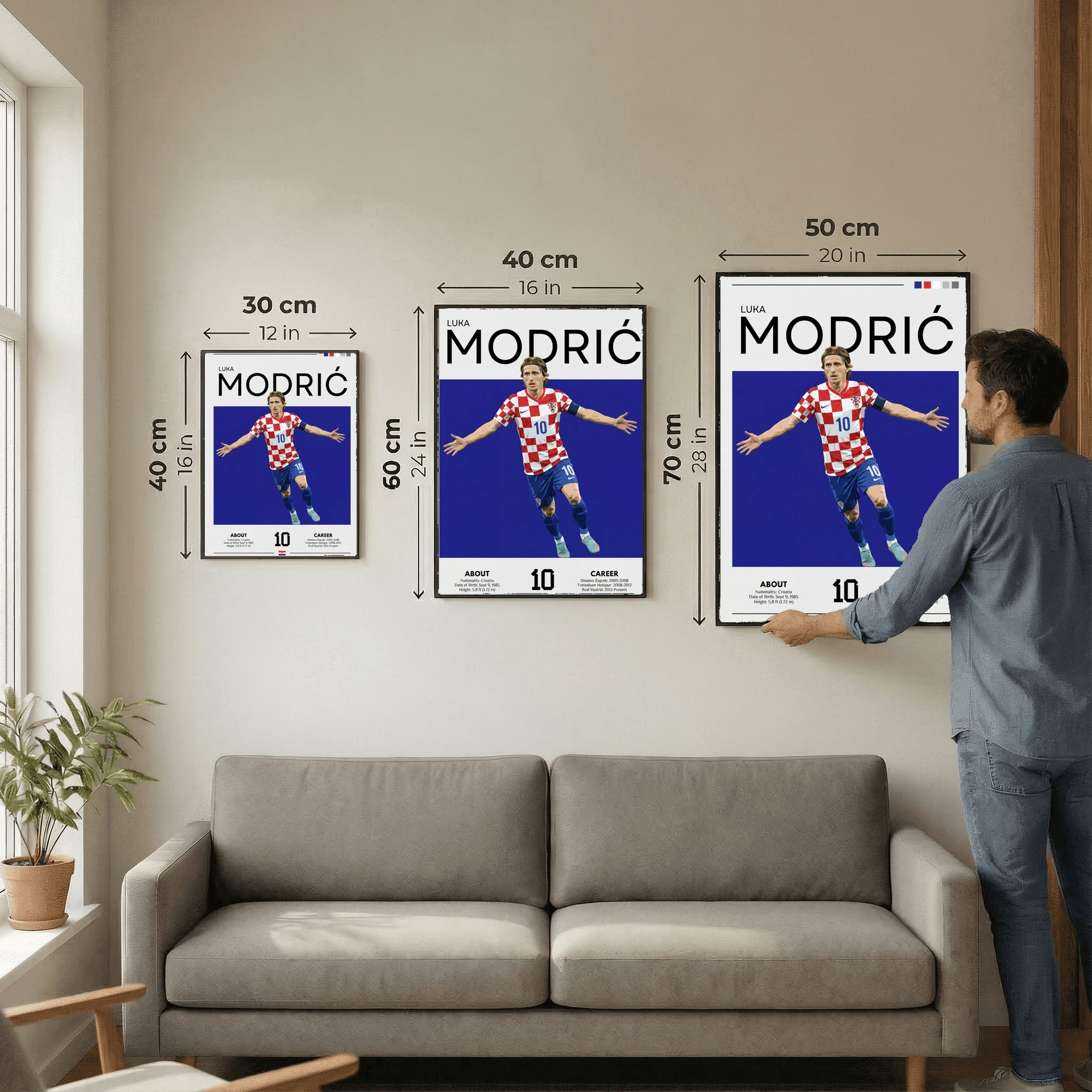 Luka Modrić Football Poster – Modern Legendary Wall Art