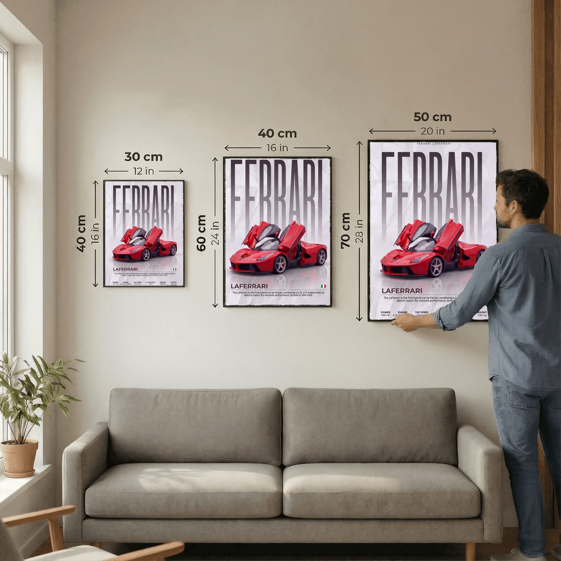 Ferrari LaFerrari Poster – Modern Hypercar Wall Art