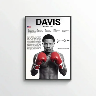 Gervonta Davis Boxing Poster – Modern Champion Wall Art