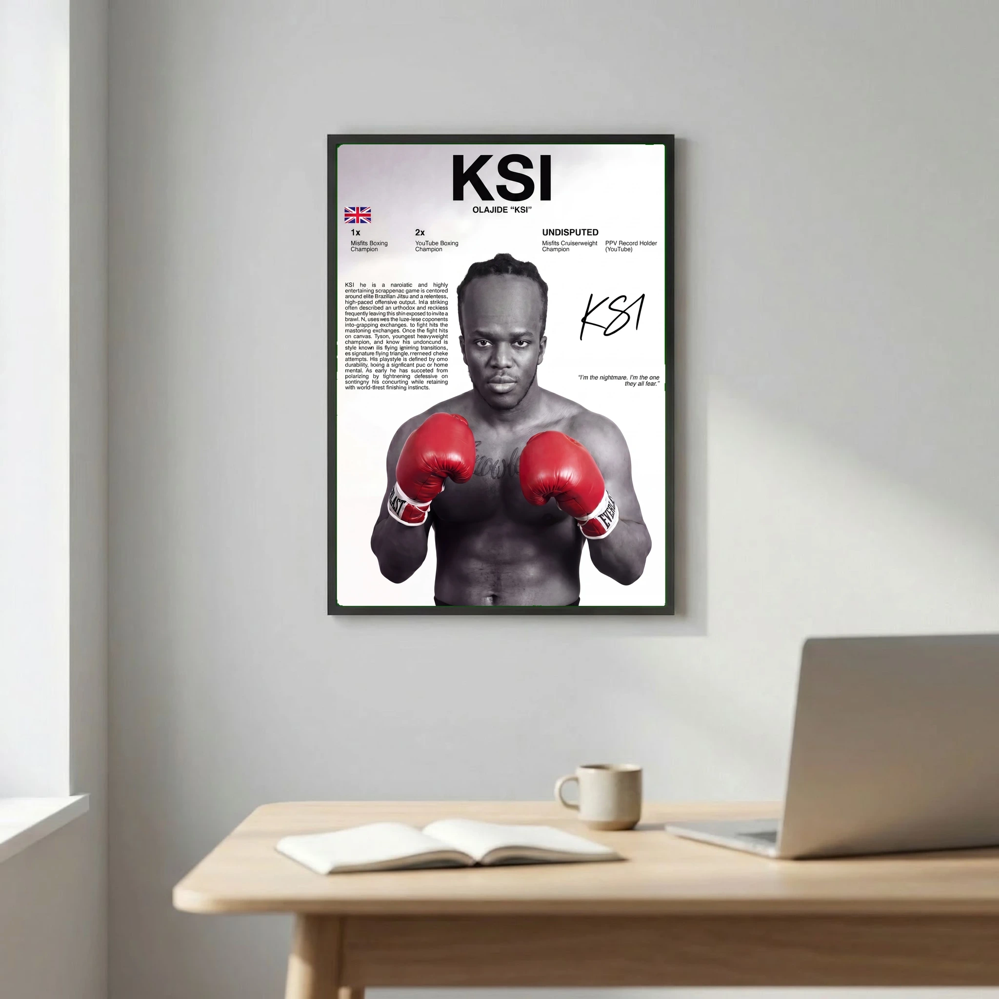 Olajide Olatunji - KSI fighter Poster