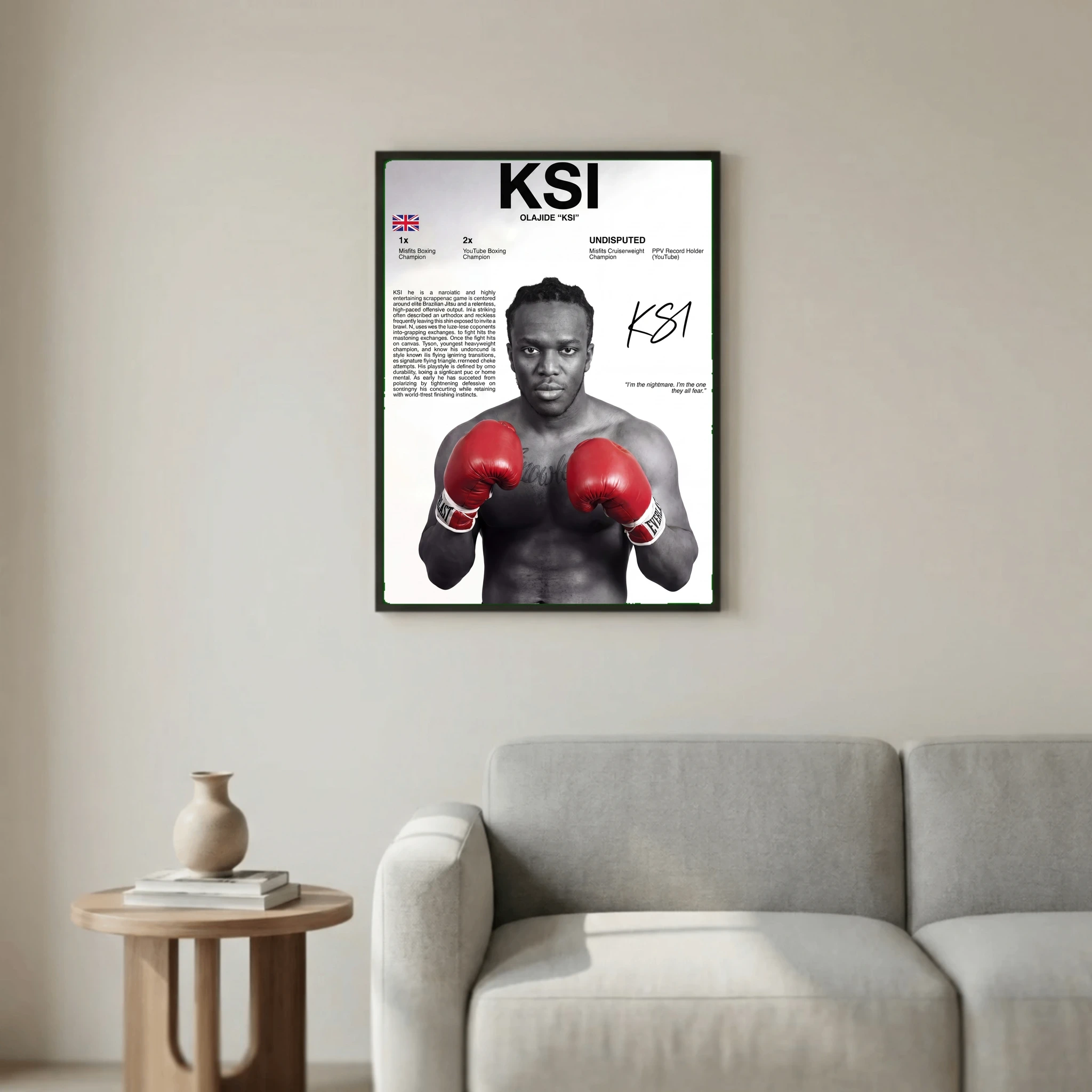 Olajide Olatunji - KSI boxer content creator poster