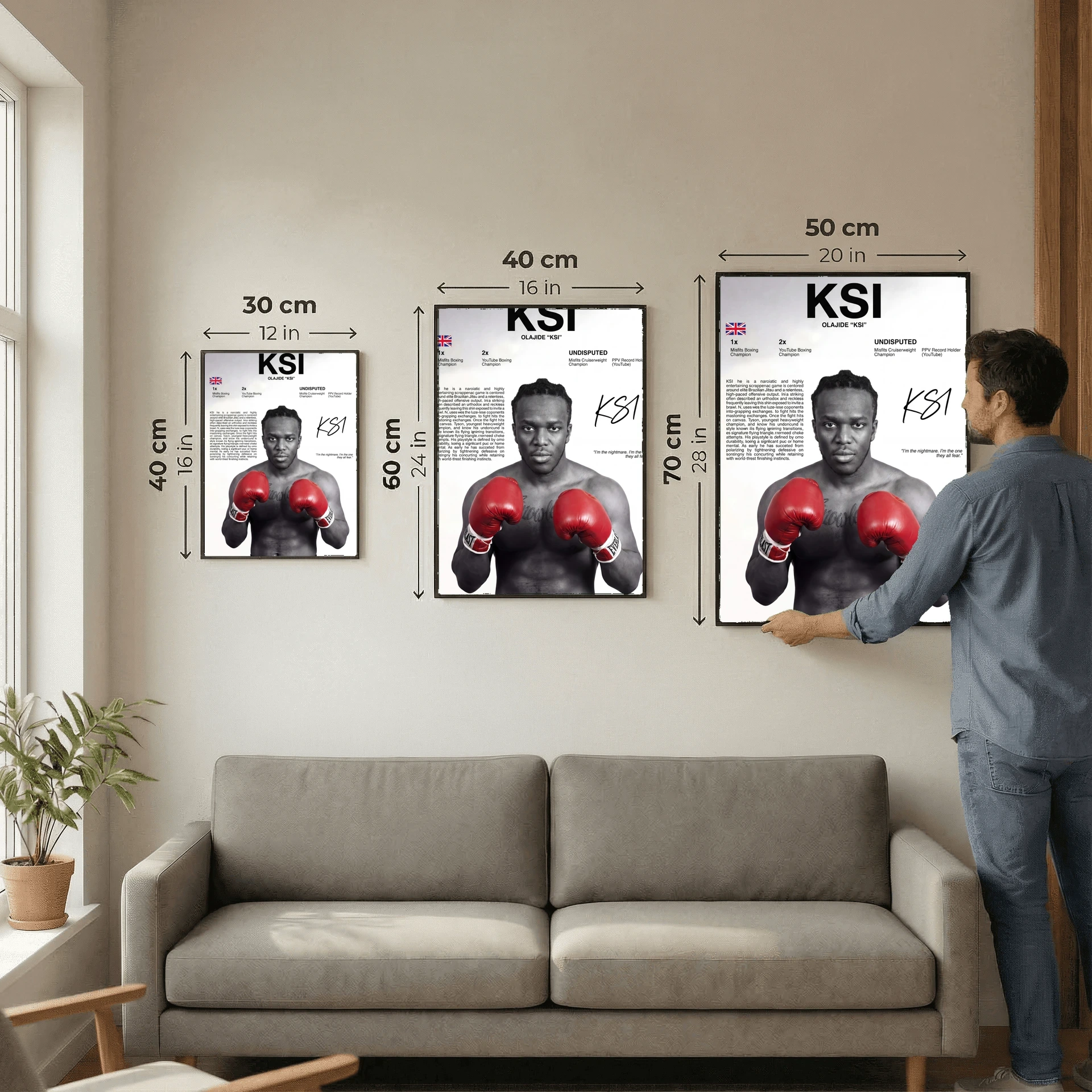 Olajide Olatunji - KSI boxer content creator poster