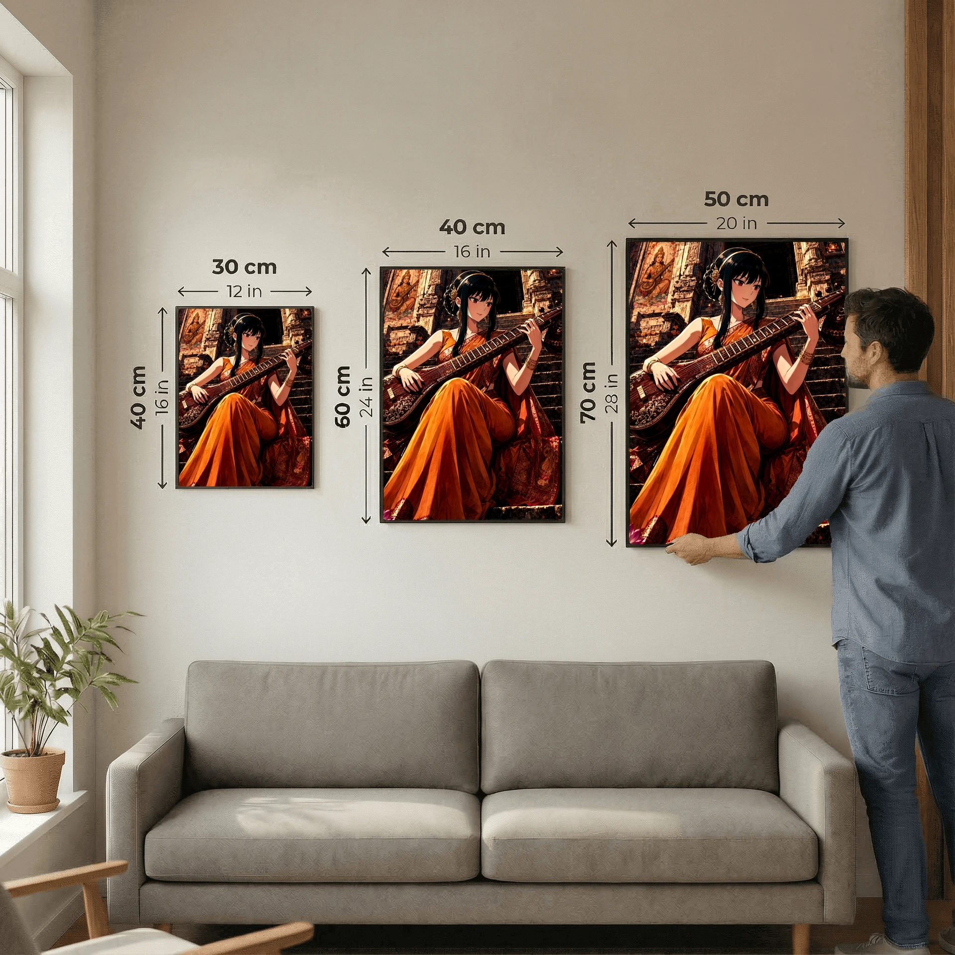 Erza and Yor | Vedic Era style | Poster set