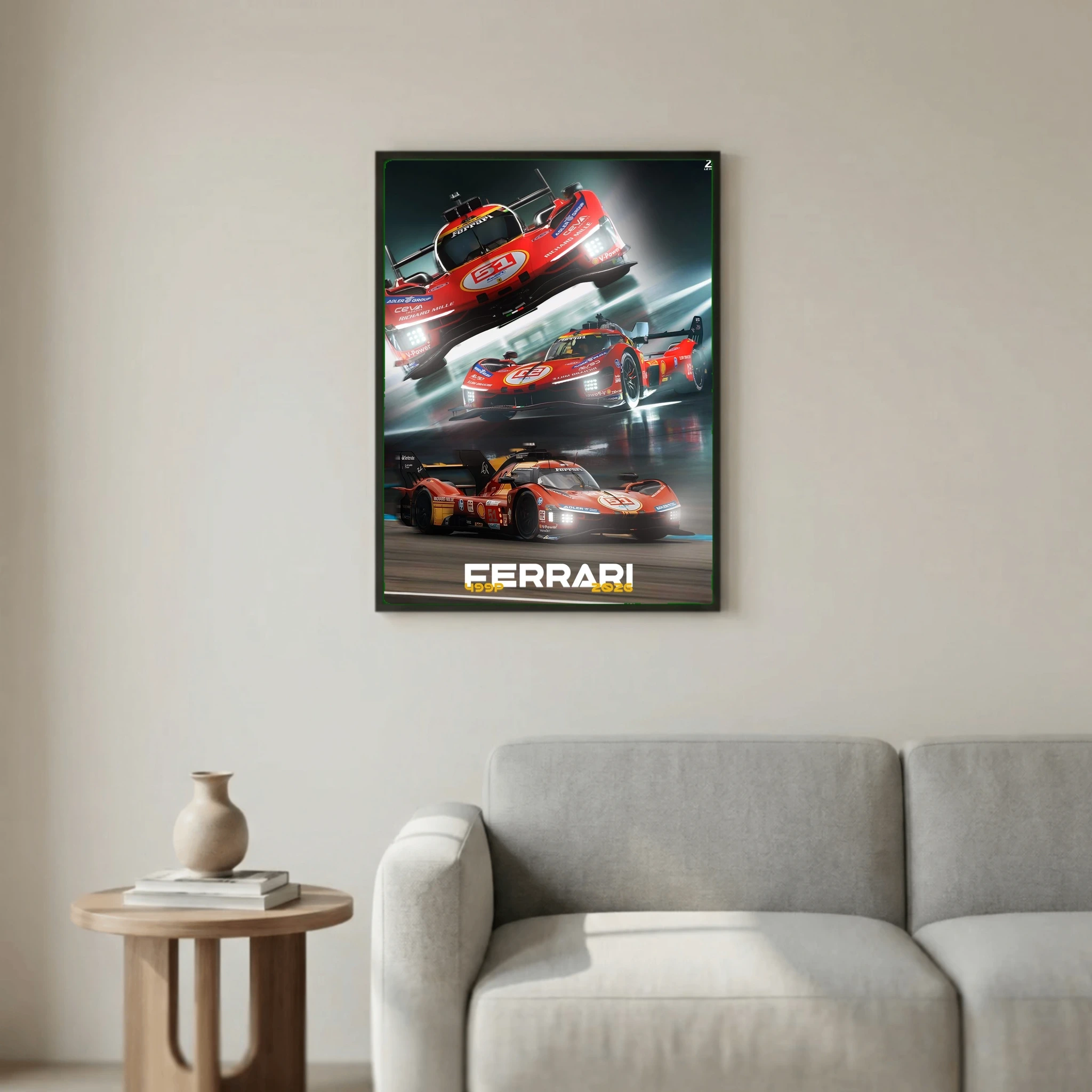 Le Mans - Ferarri poster