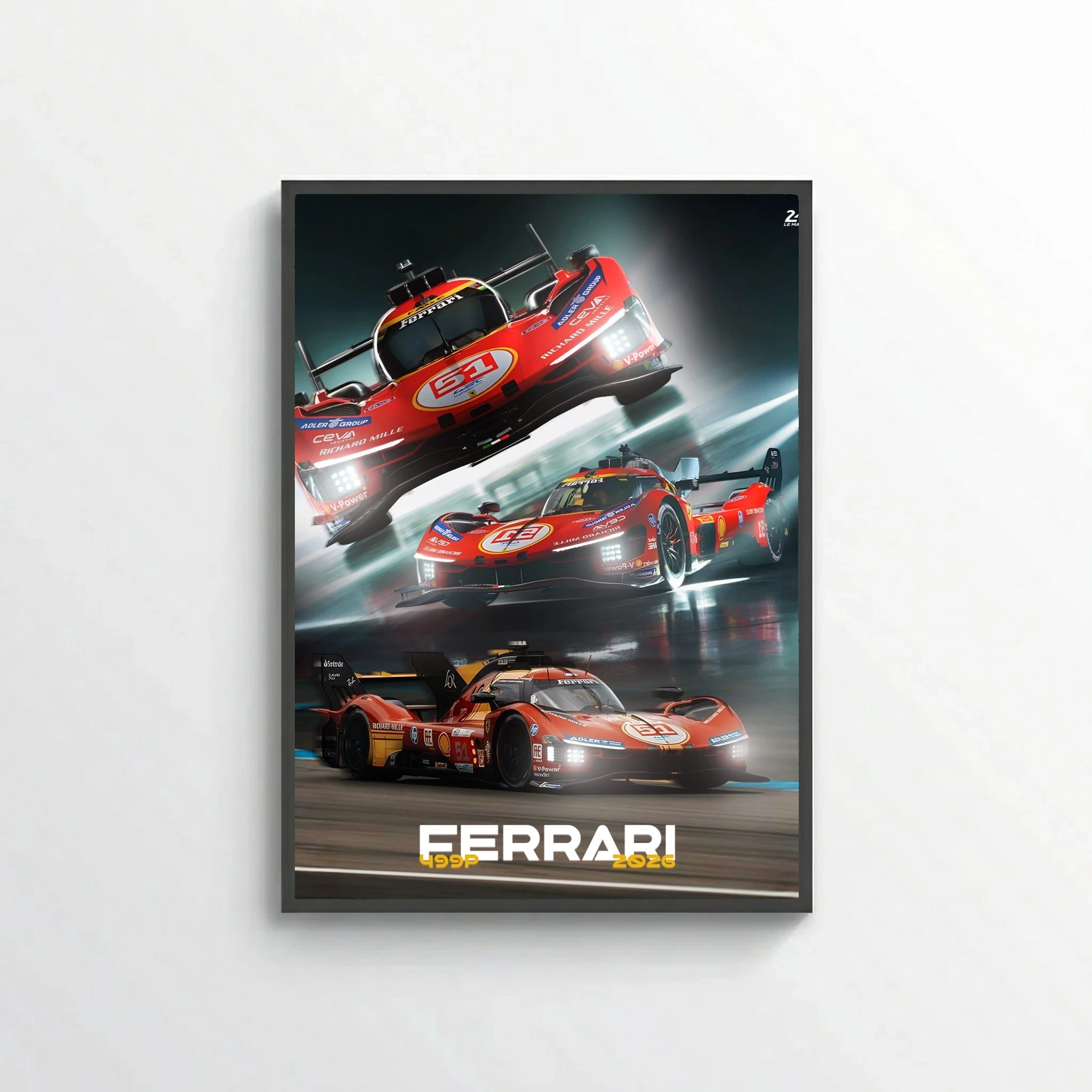 Le Mans - Ferarri poster