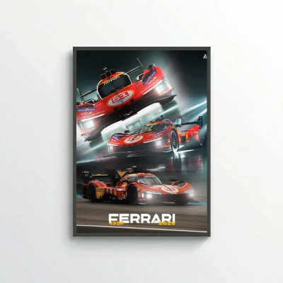 Le Mans - Ferarri poster