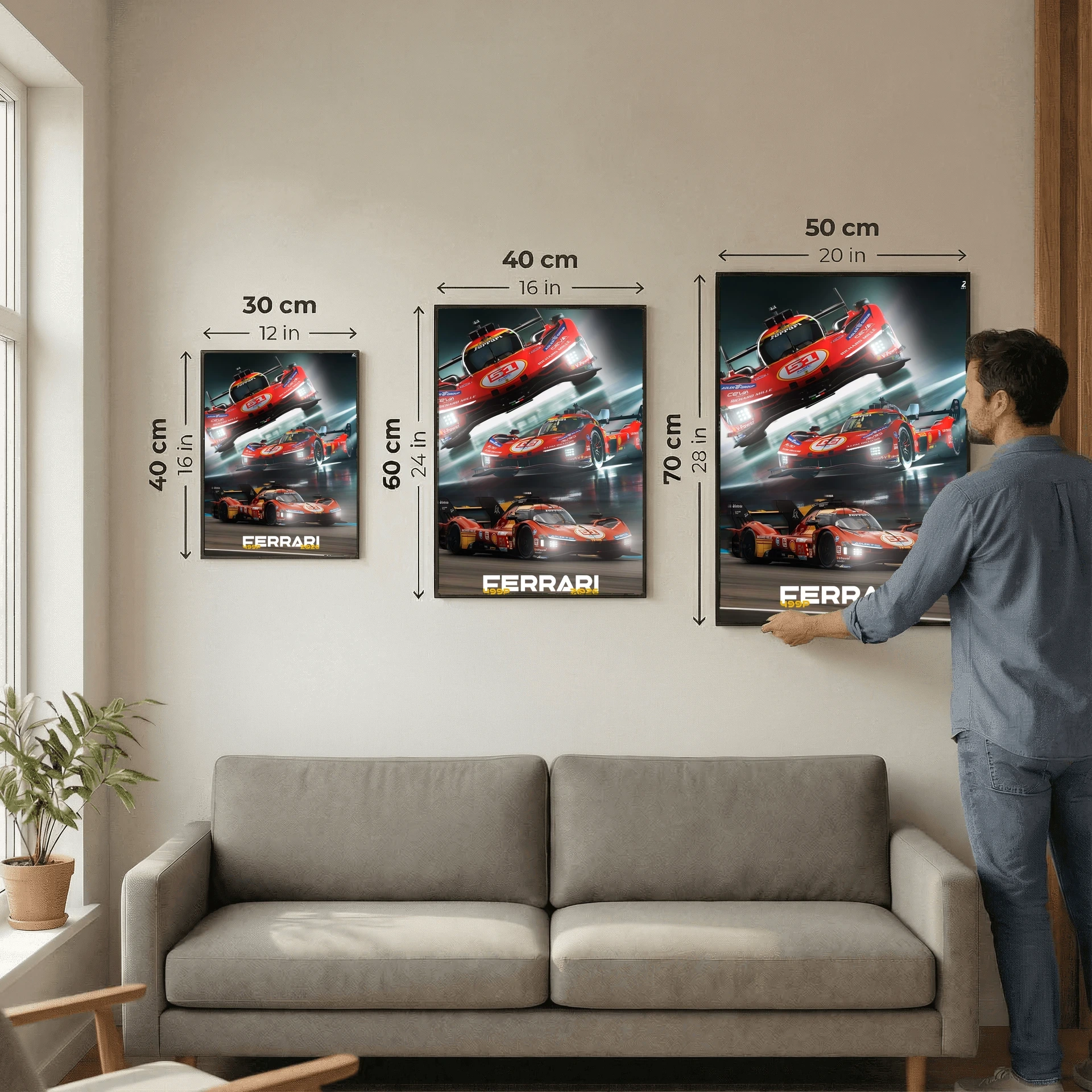 Le Mans - Ferarri poster