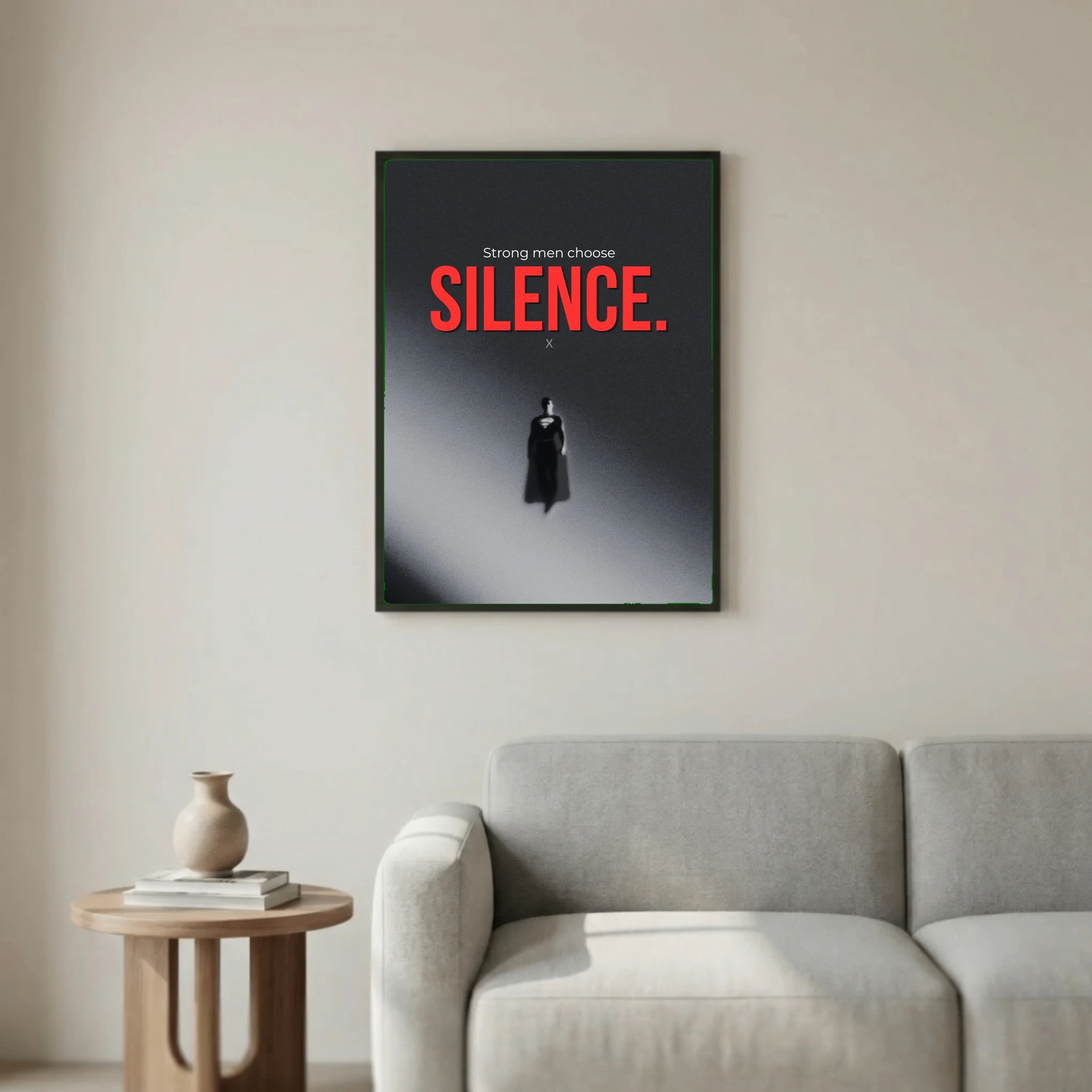 Strong men choose silence