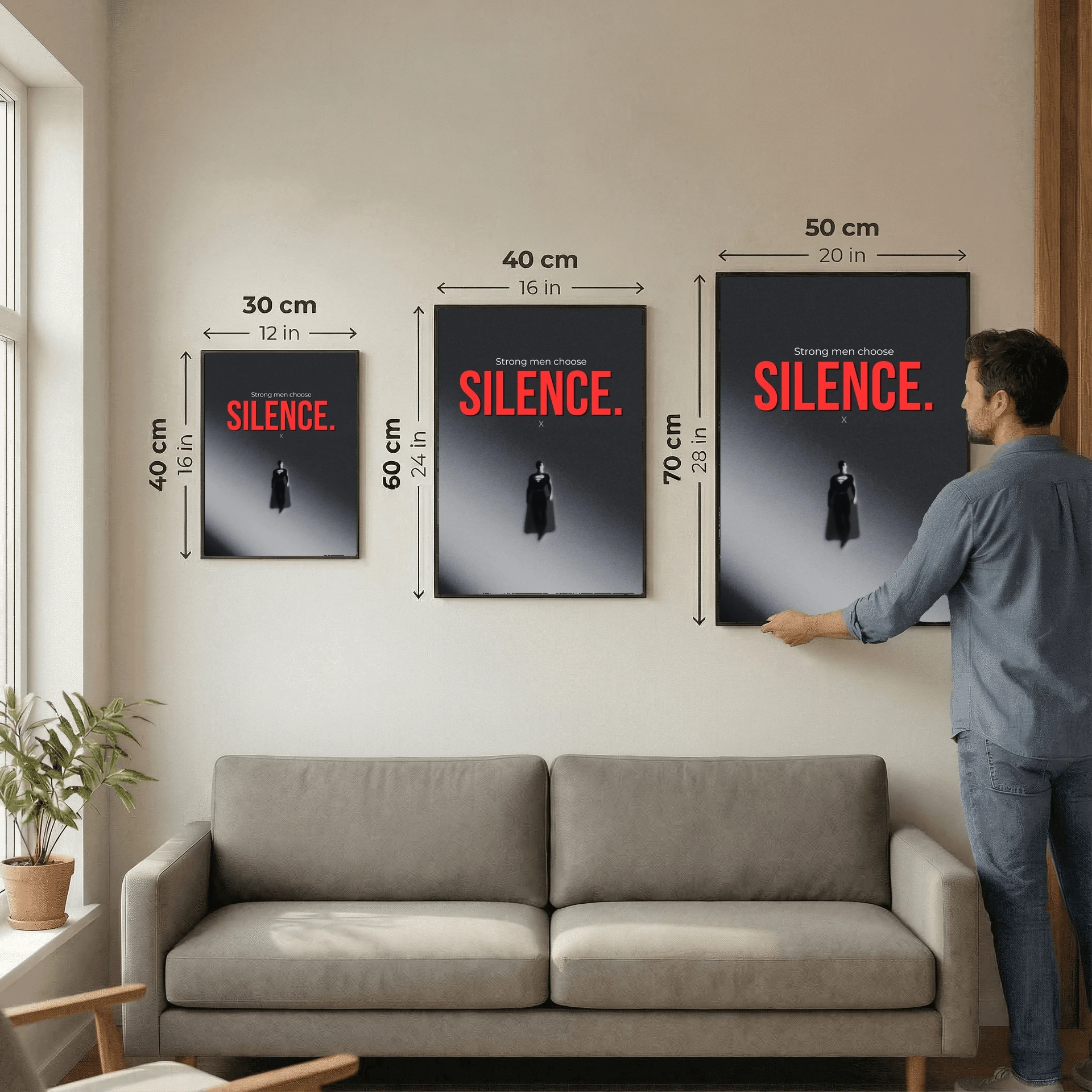Strong men choose silence