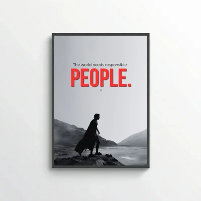 The world needs responsible people