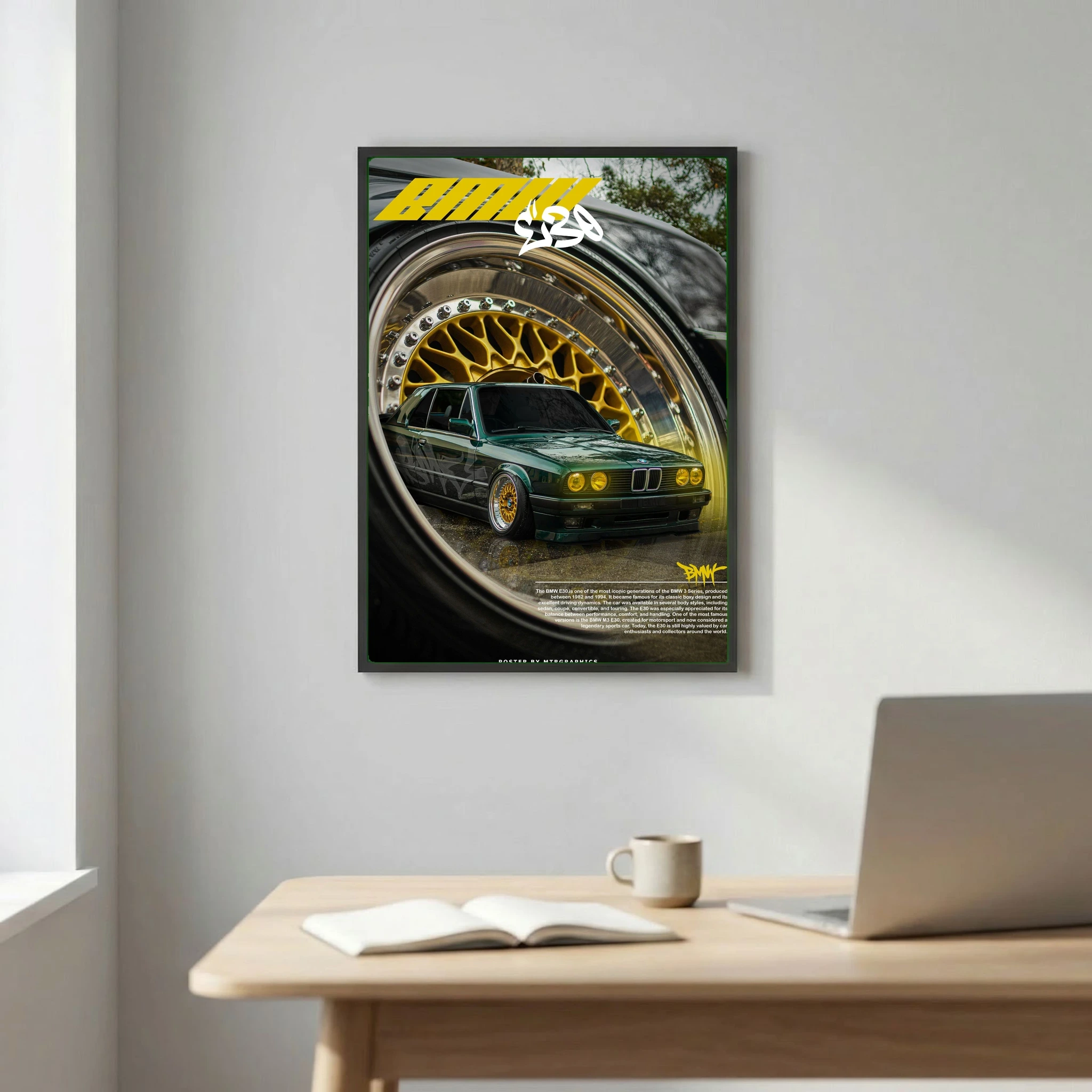 POSTER BMW E30