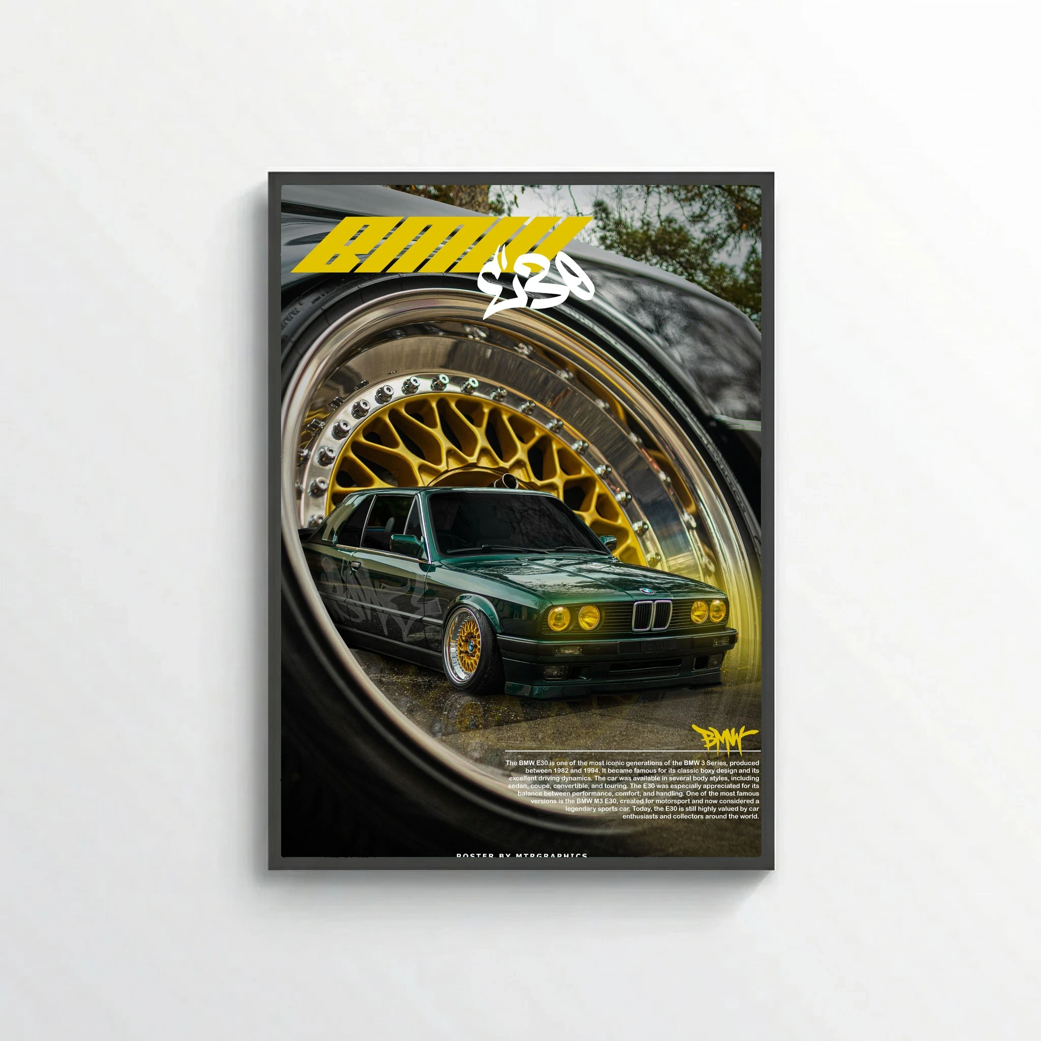 POSTER BMW E30