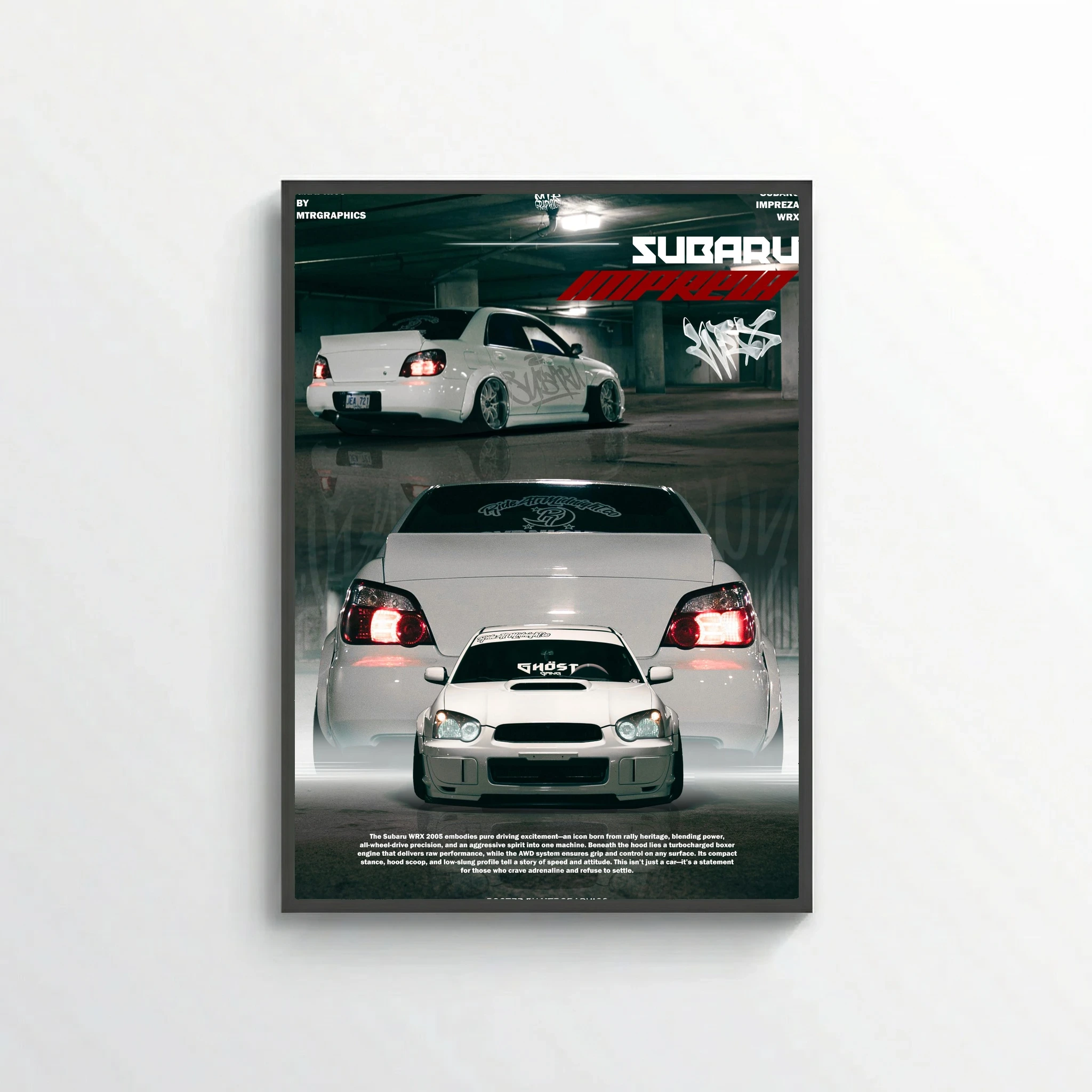 POSTER SUBARU IMPREZA WRX