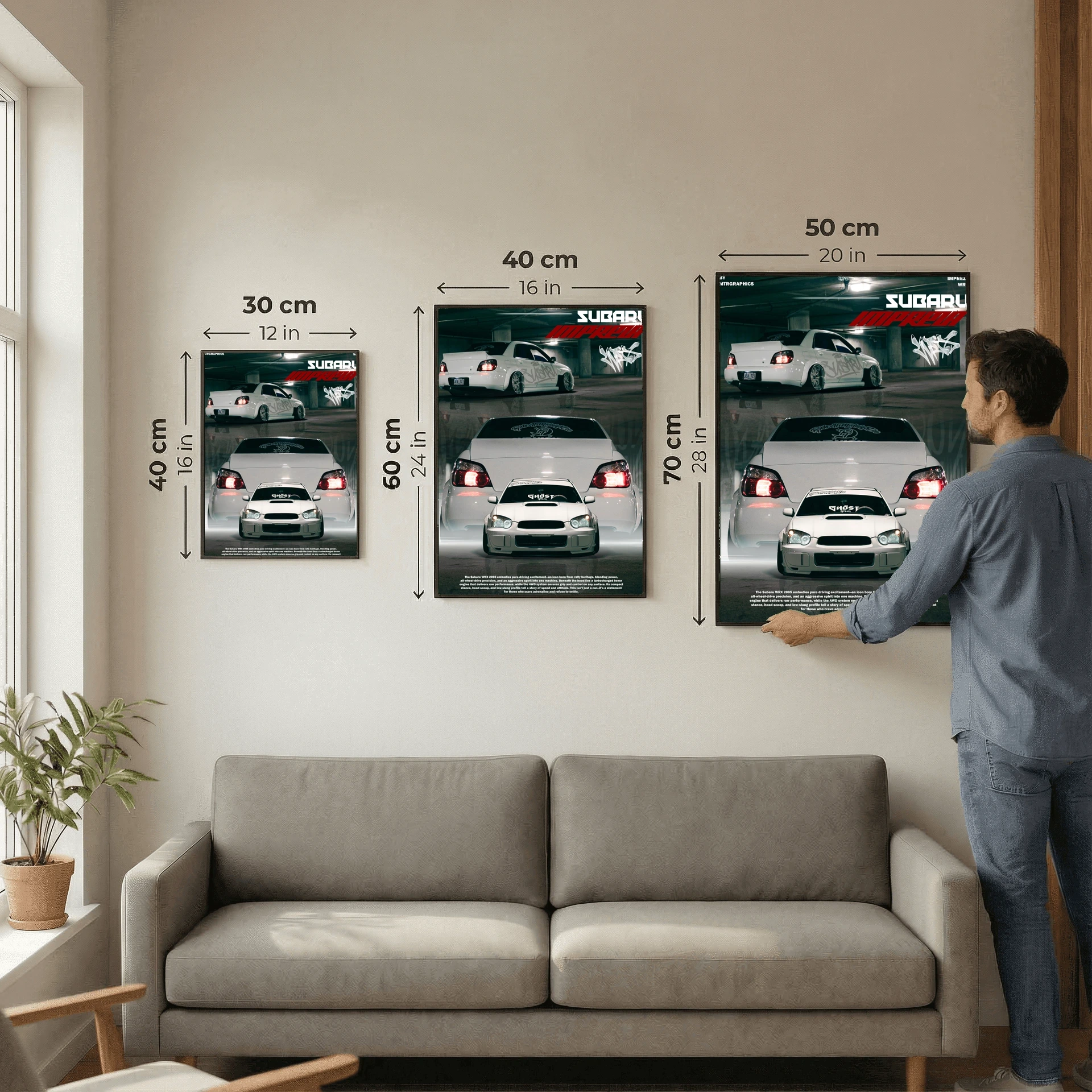 POSTER SET – SUBARU IMPREZA WRX & NISSAN 240SX