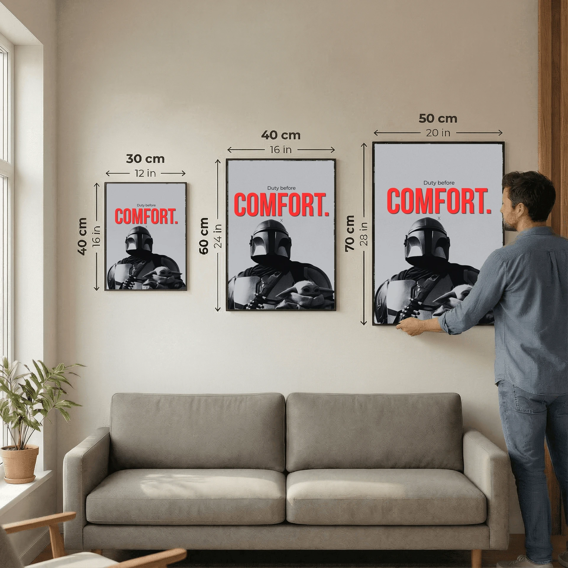 Duty before comfort.