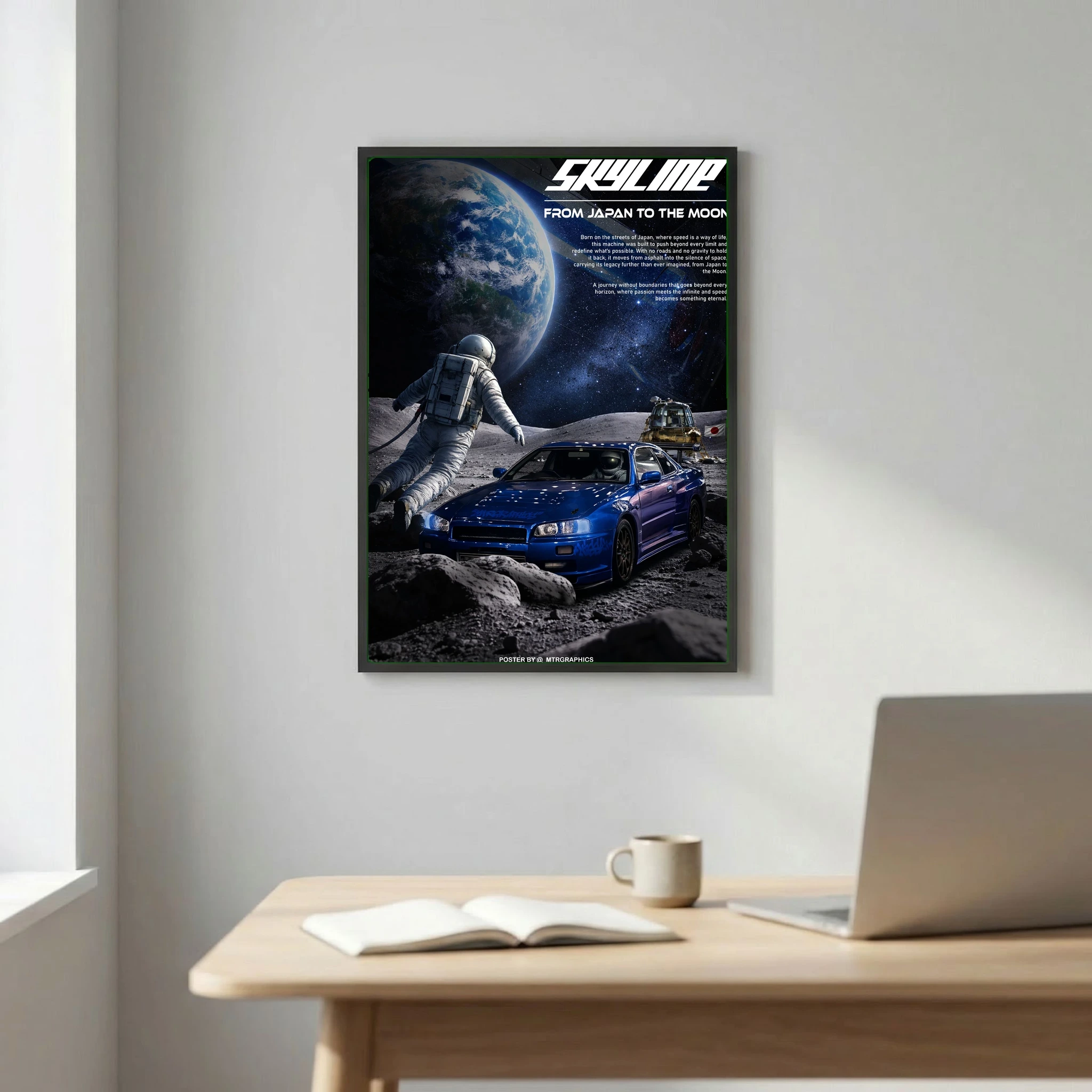 POSTER SKYLINE ON THE MOON