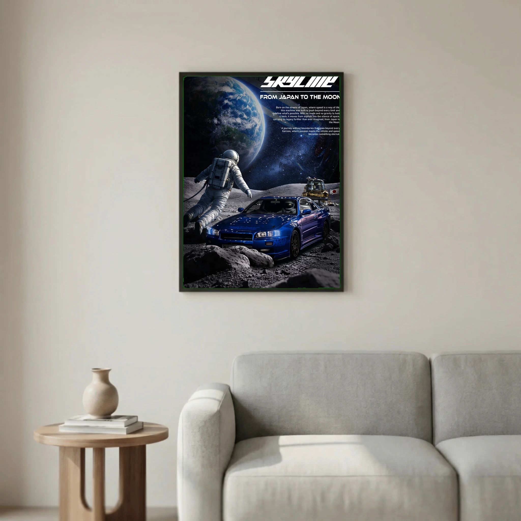 POSTER SKYLINE ON THE MOON