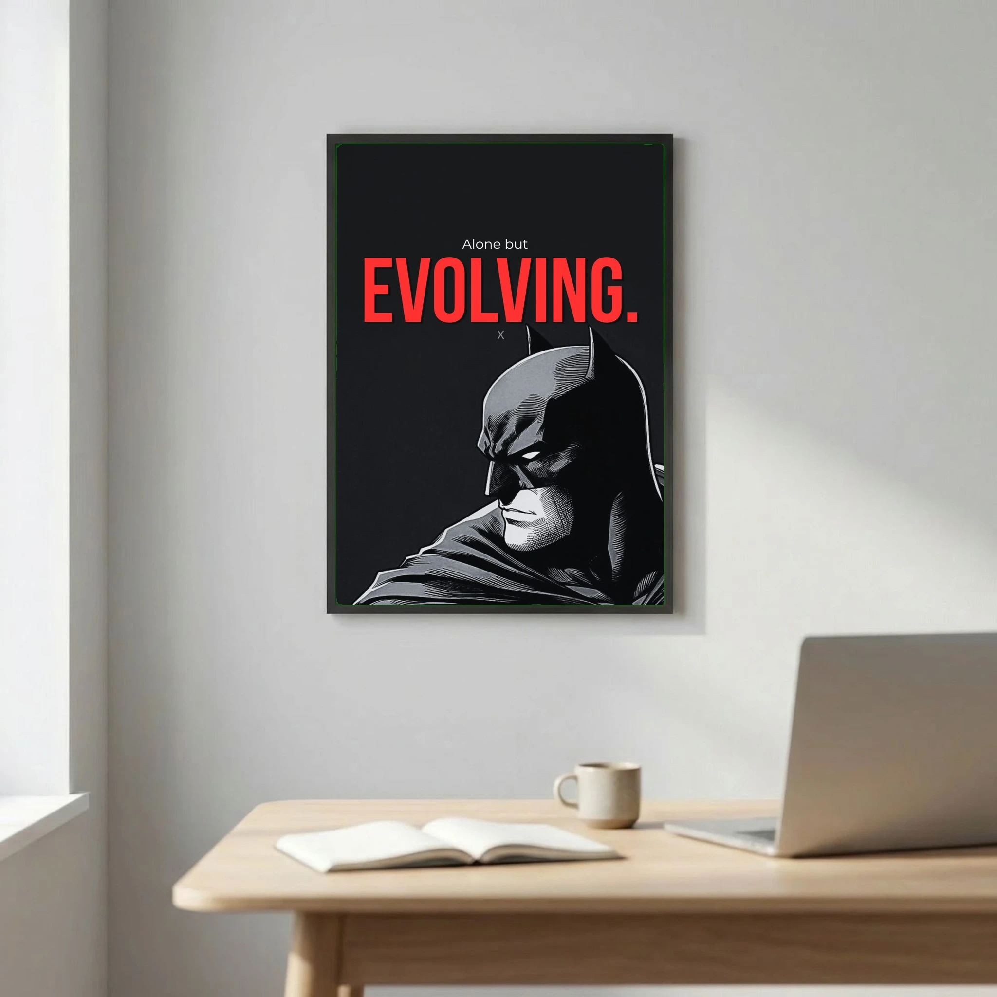Alone but evolving.