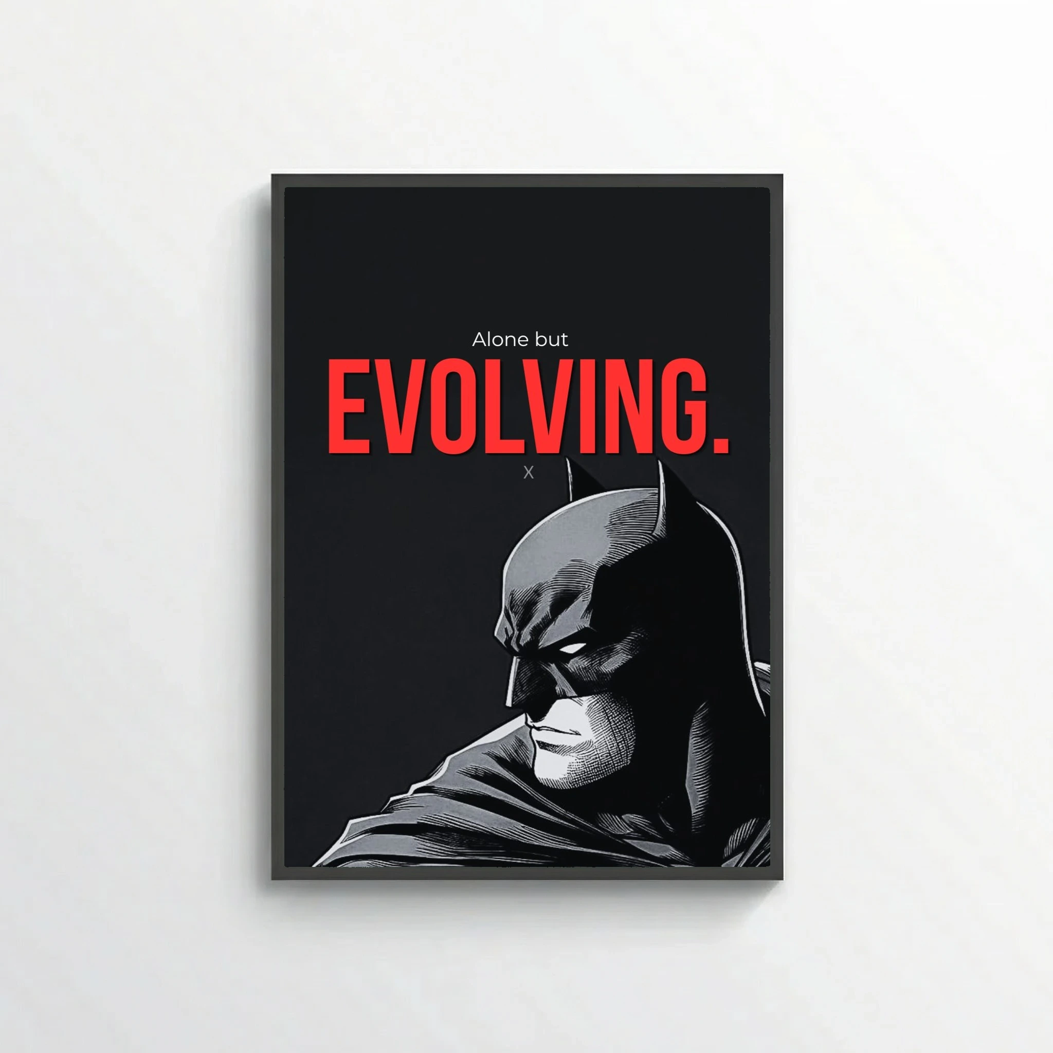 Alone but evolving.
