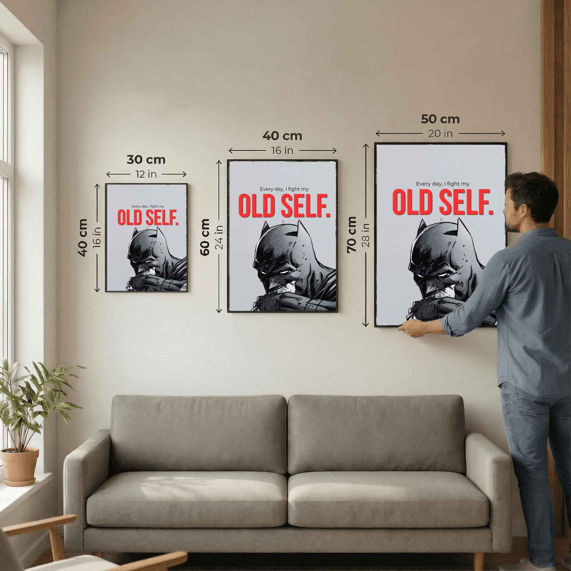 Every day I fight my old self.